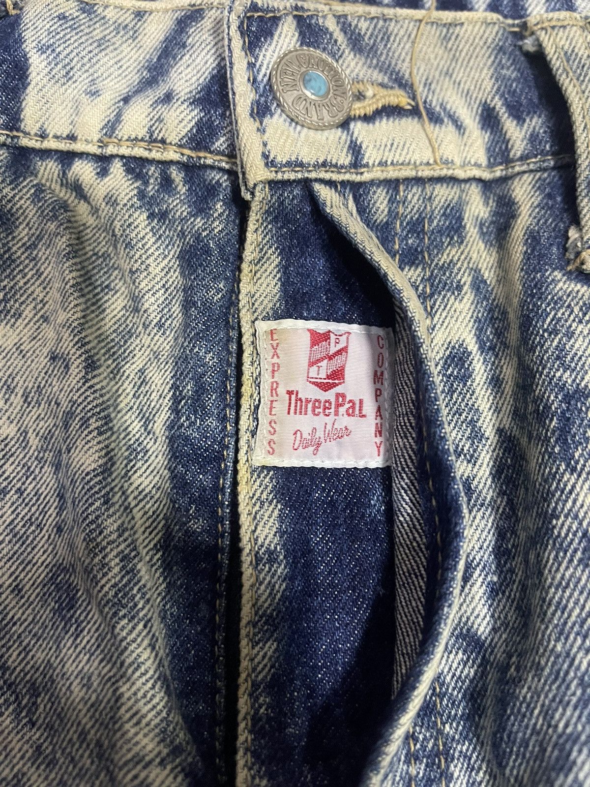 Japanese Brand × Jean Three Pal Acid Wash Jeans (14) Size US 32 / EU 48 - 9 Thumbnail