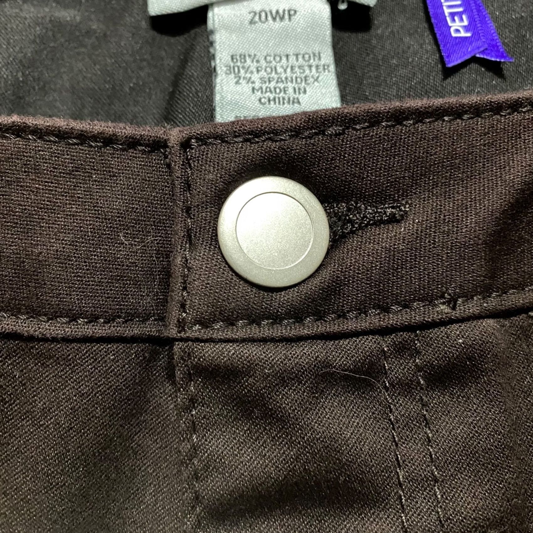 Vintage Catherines Jeans Womens 20W Plus Black Straight Stretch High Rise Adult Plus Size Denim Pants Size 42" / US 20 - 4 Thumbnail