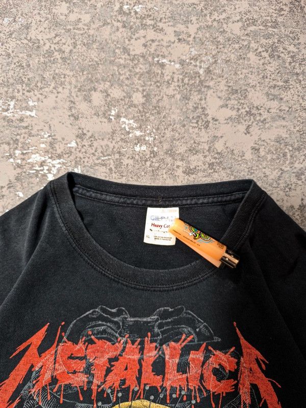 Band Tees × Metallica × Vintage Vintage Trashed Faded 00s Metallica Pushead 2008 tshirt Size US XL / EU 56 / 4 - 4 Thumbnail
