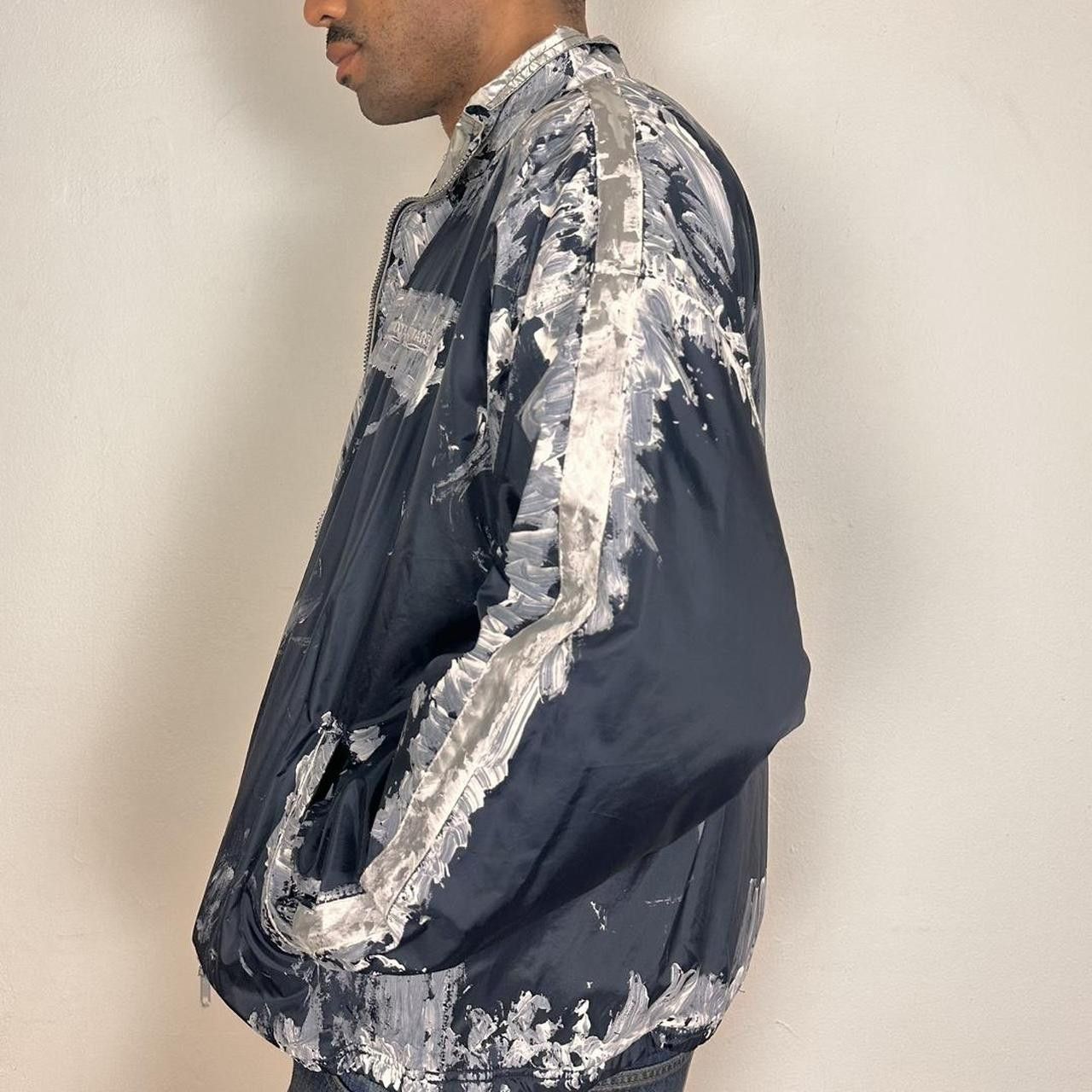 Vintage ASTROBOI* White Painted Blue Nylon Windbreaker - XXL Size US XXL / EU 58 / 5 - 3 Thumbnail