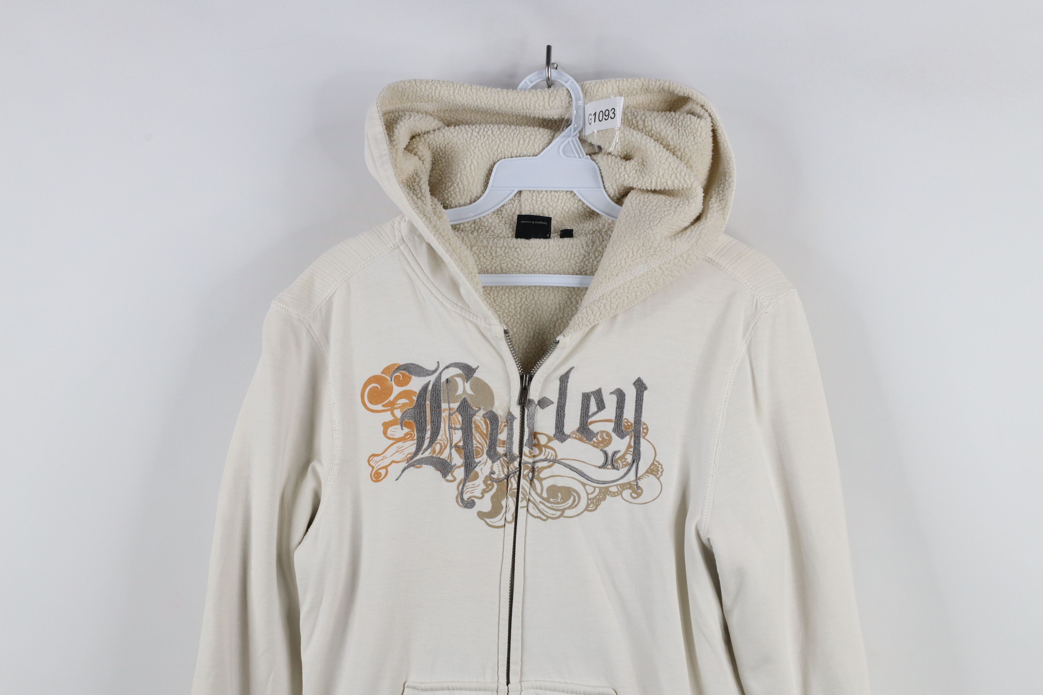 Hurley × Vintage Vintage Y2K Hurley Surfing Deep Pile Fleece Lined Hoodie Size L / US 10 / IT 46 - 2 Thumbnail