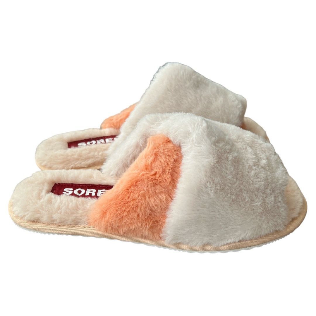 SOREL Sorel Nova Sand Go Mail Run Faux Fur Suede Slippers, US7 Size US 7 / IT 37 - 1 Thumbnail