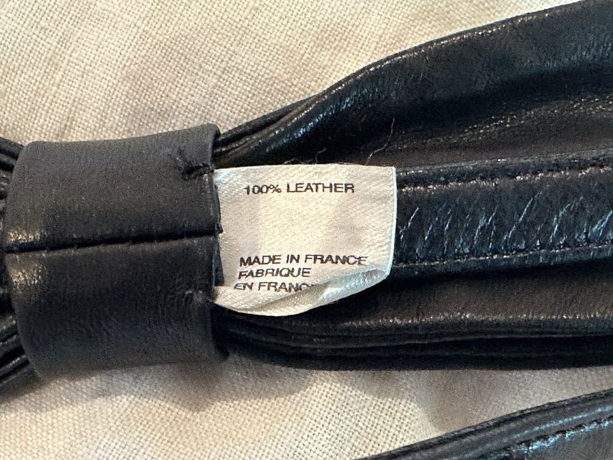 Saint Laurent Paris Saint Laurent Paris Black Calfskin Adjustable Leather Bowtie Size ONE SIZE - 4 Thumbnail