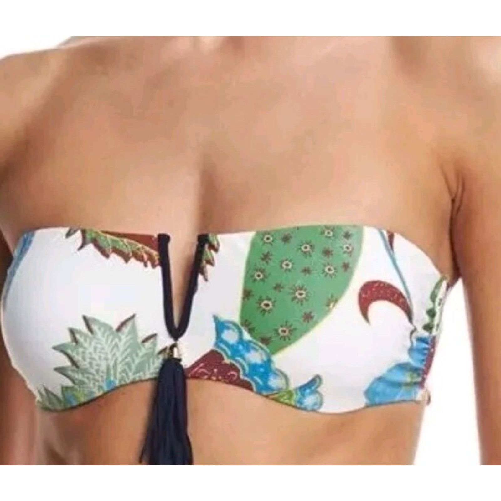 Tory Burch TORY BURCH Women Underwire Bandeau Print Petite S A000066 Size ONE SIZE - 2 Thumbnail