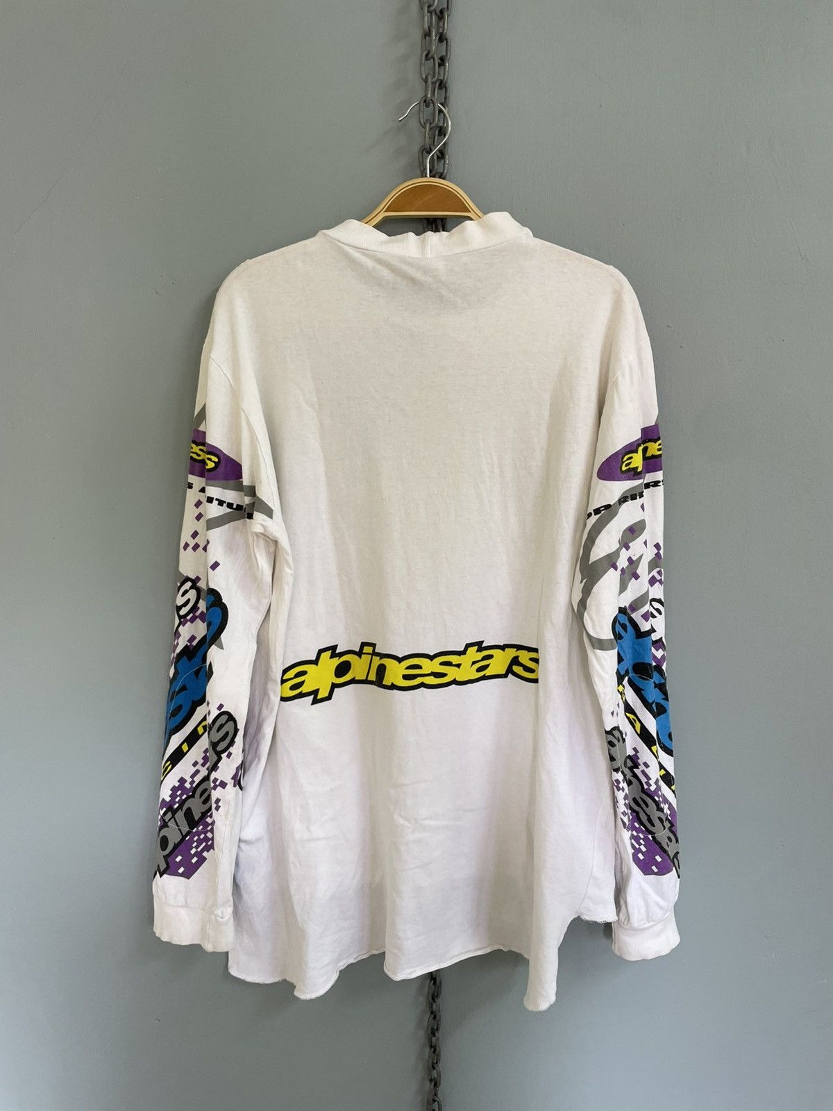 Alpinestars Vintage 90s Alpinestars Racing motocross jersey Size US M / EU 48-50 / 2 - 2 Thumbnail