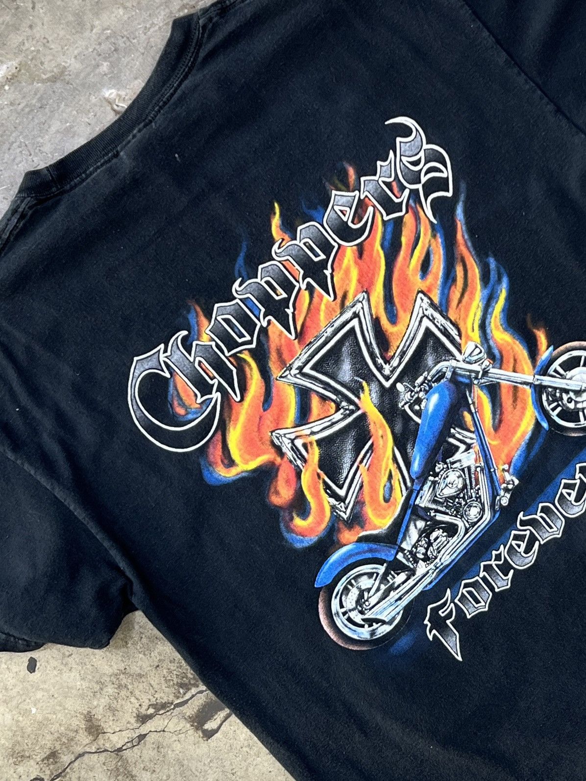 West Coast Choppers Vintage Choppers Forever Motorcycle Flame Tee Large Size US L / EU 52-54 / 3 - 1 Thumbnail