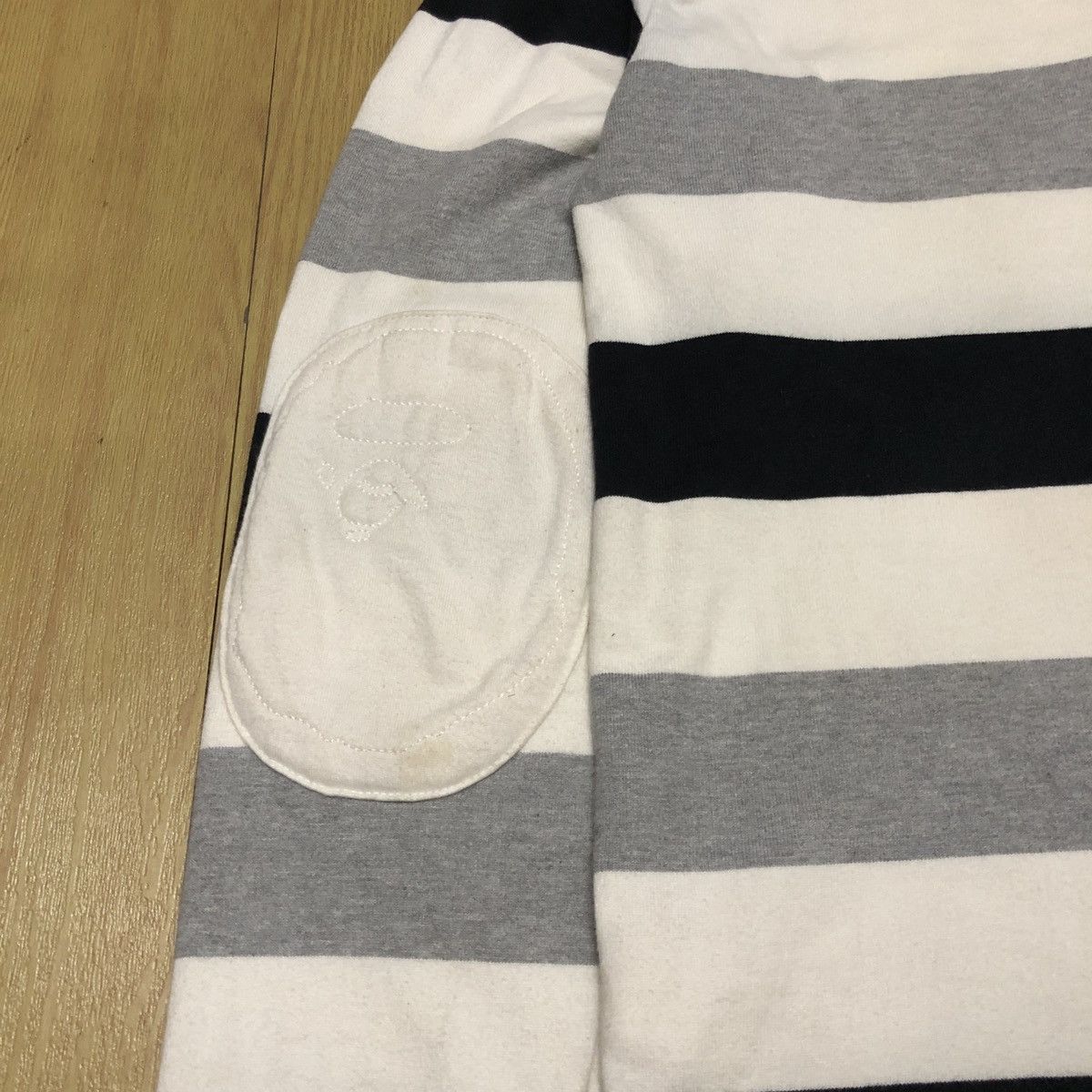 Bape A Bathing Ape Bape Crest Striped Polo Rugby Longsleeve Size US M / EU 48-50 / 2 - 9 Thumbnail