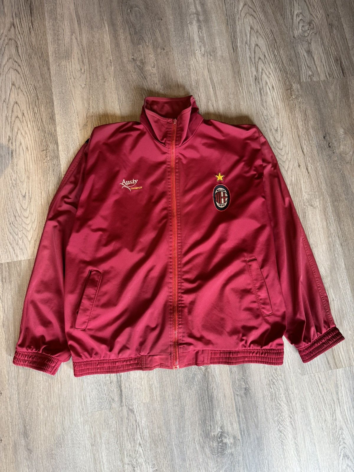 Vintage VINTAGE AC MILAN BIG LOGO JACKET Size US XL / EU 56 / 4 - 4 Thumbnail
