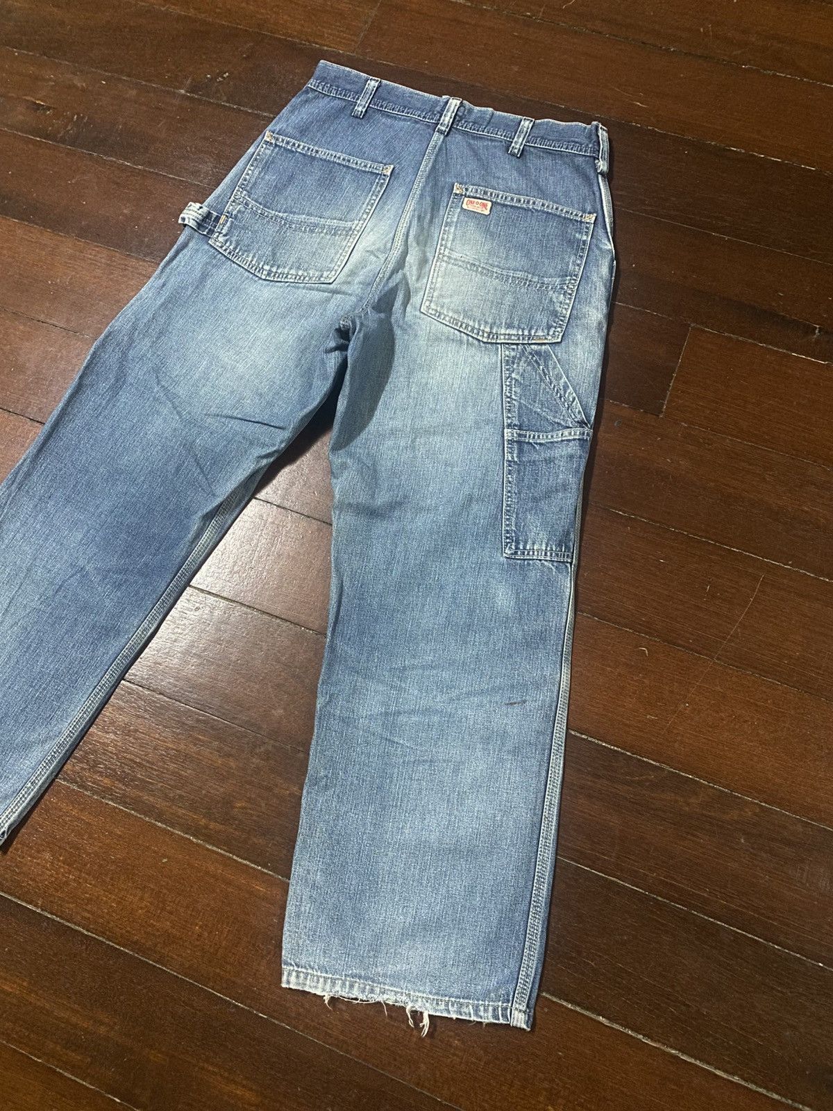 Japanese Brand Vintage Edwin 101 Carpenter Jeans Workers Pants mud wash Size US 31 - 12 Thumbnail