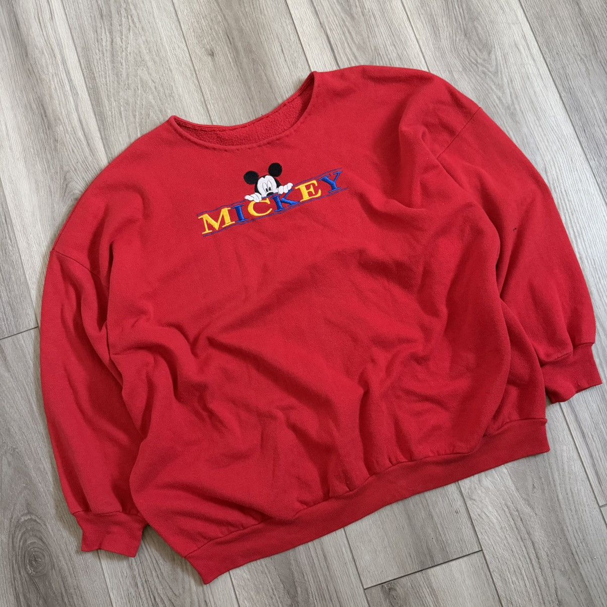 Disney vintage mickey mouse crewneck Size US XXL / EU 58 / 5 - 2 Thumbnail