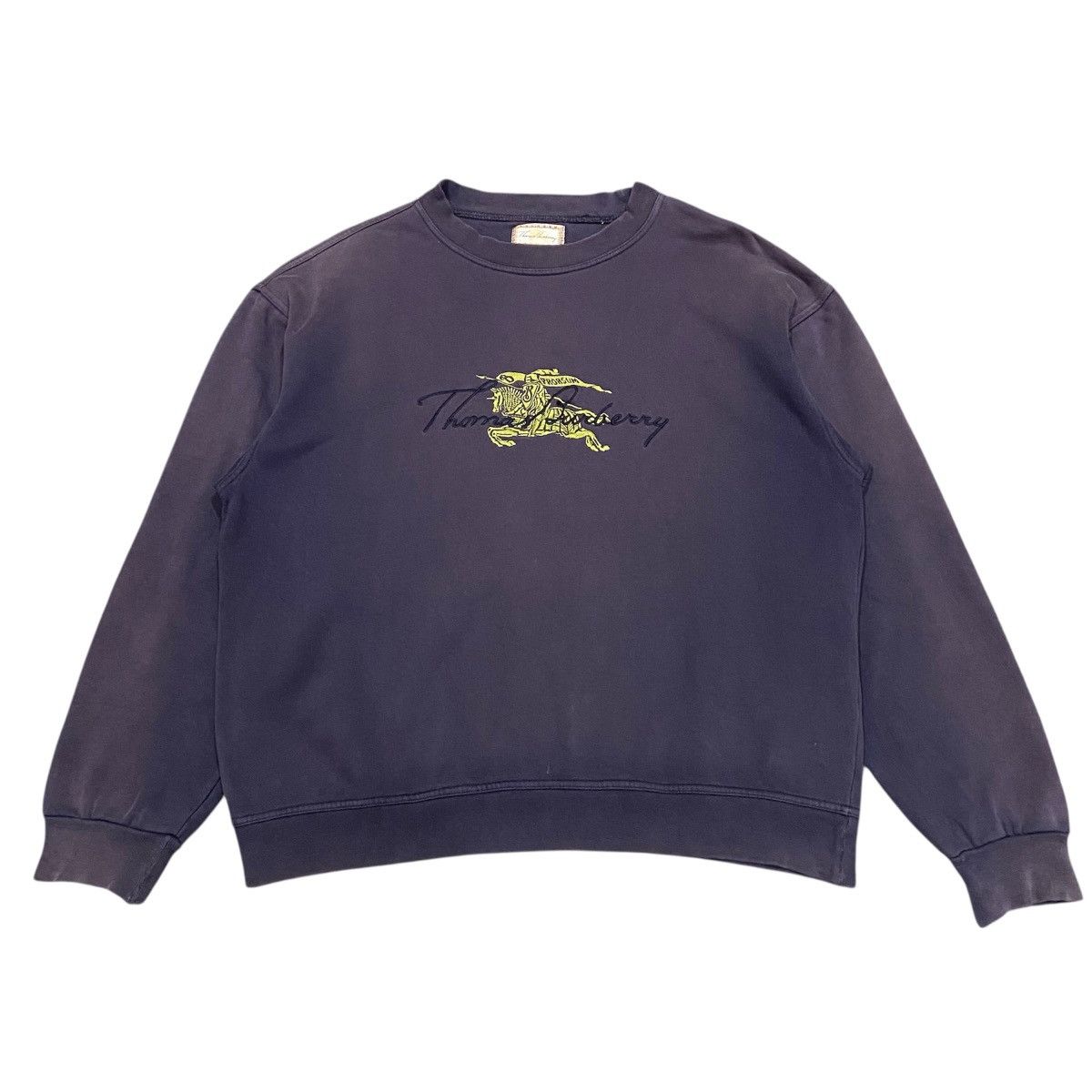 Burberry Prorsum Vintage Burberrys Sweatshirt Navy Blue Thomas Size US L / EU 52-54 / 3 - 1 Thumbnail