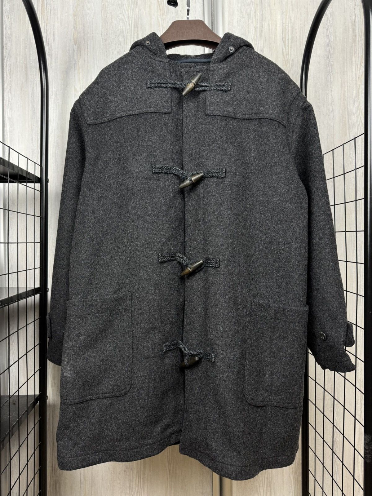 Polo Ralph Lauren Polo Ralph Lauren Double-Faced wool grey vintage duffle coat Size US L / EU 52-54 / 3 - 10 Thumbnail