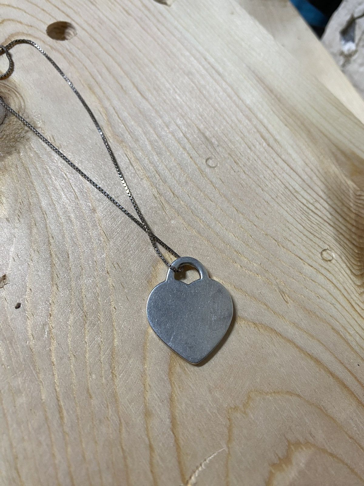 Tiffany & Co. Tiffany & Co Heart Charm Necklace Sterling Silver 925 Size ONE SIZE - 4 Thumbnail