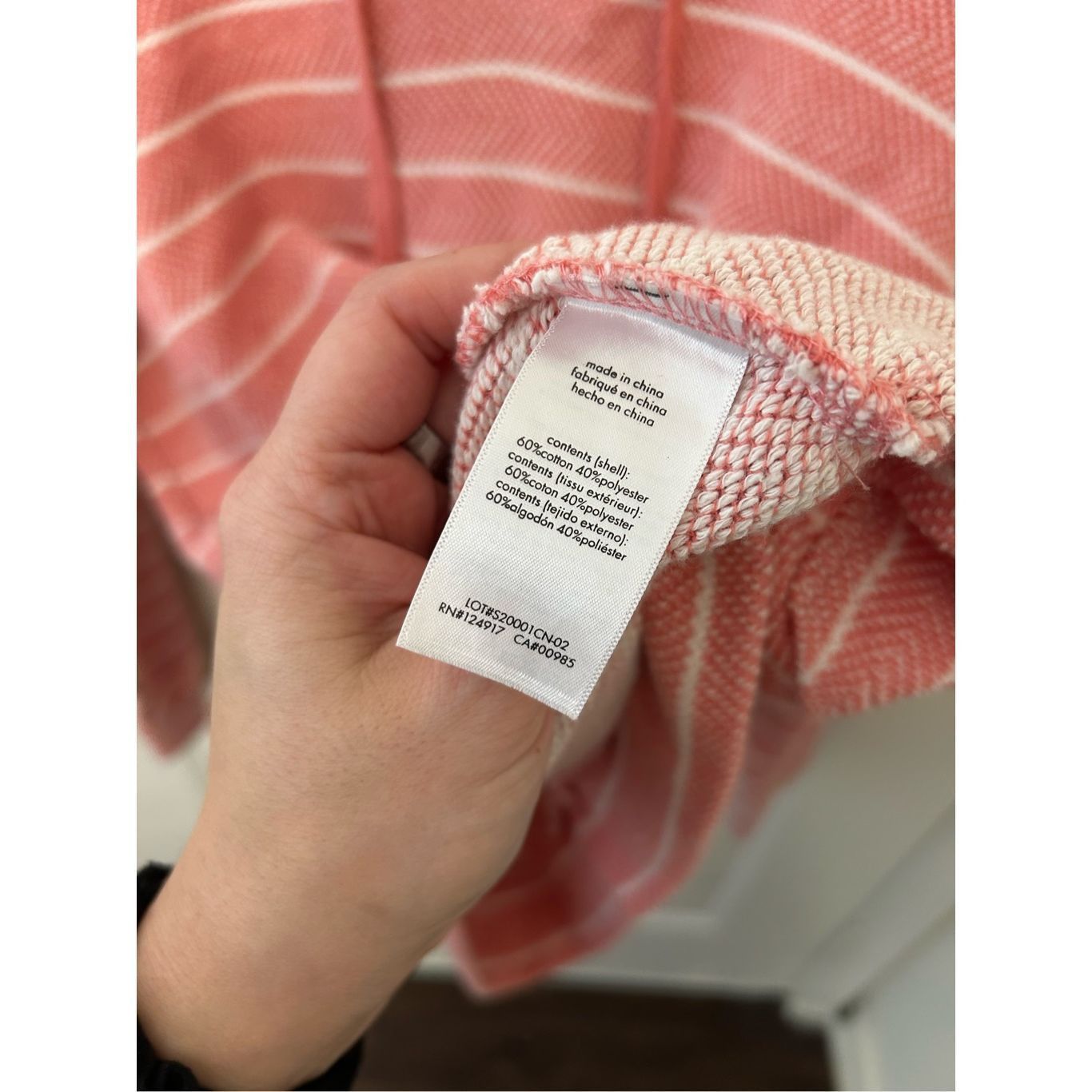 Onia Onia Micah Striped Herringbone Loopback Cotton-Blend Hoodie, Size US L / EU 52-54 / 3 - 6 Thumbnail