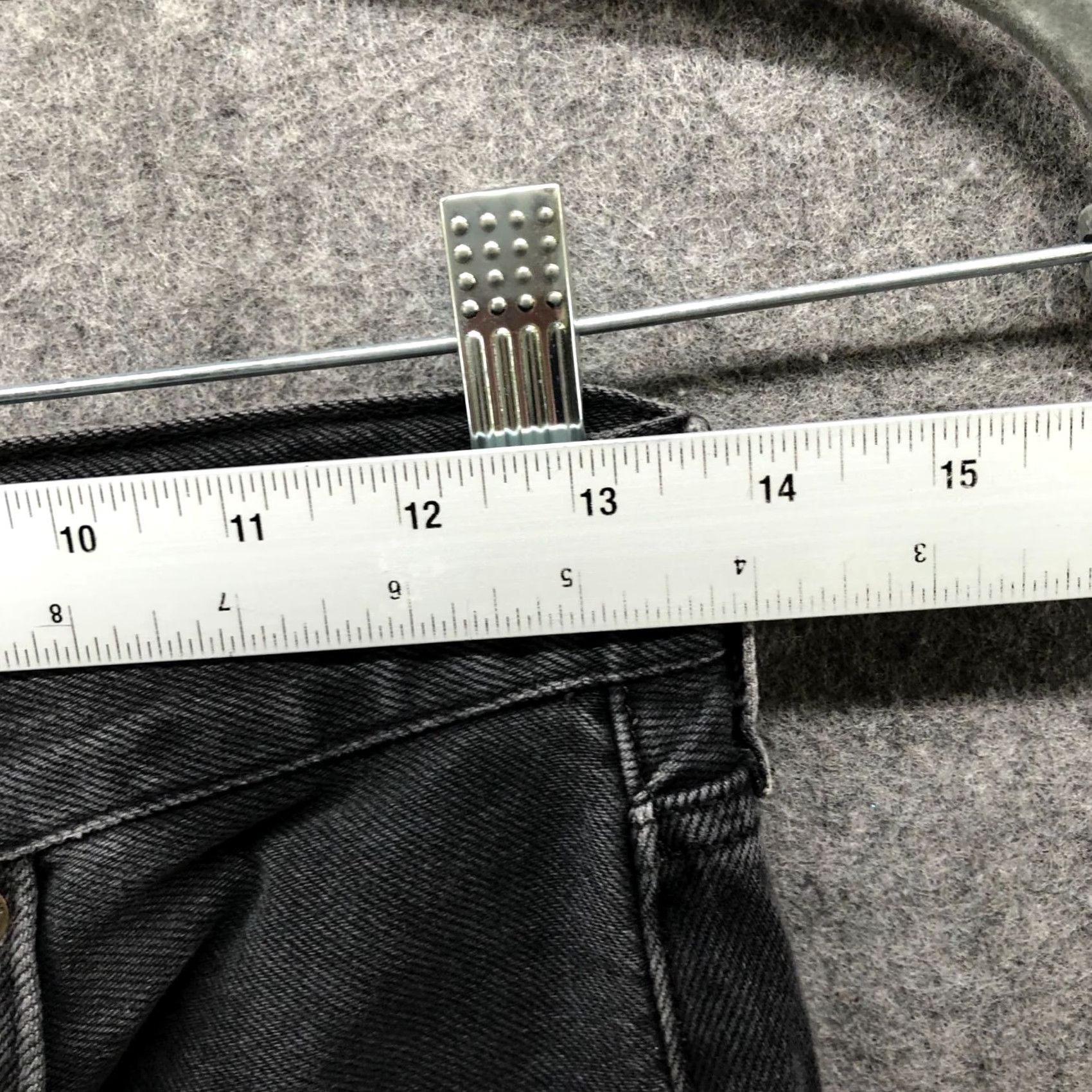 Zara Zara High Rise Straight Jeans Womens Size 2 Black Charcoal Wash Cotton Denim 5-Pocket Size 26" / US 2 / IT 38 - 7 Thumbnail