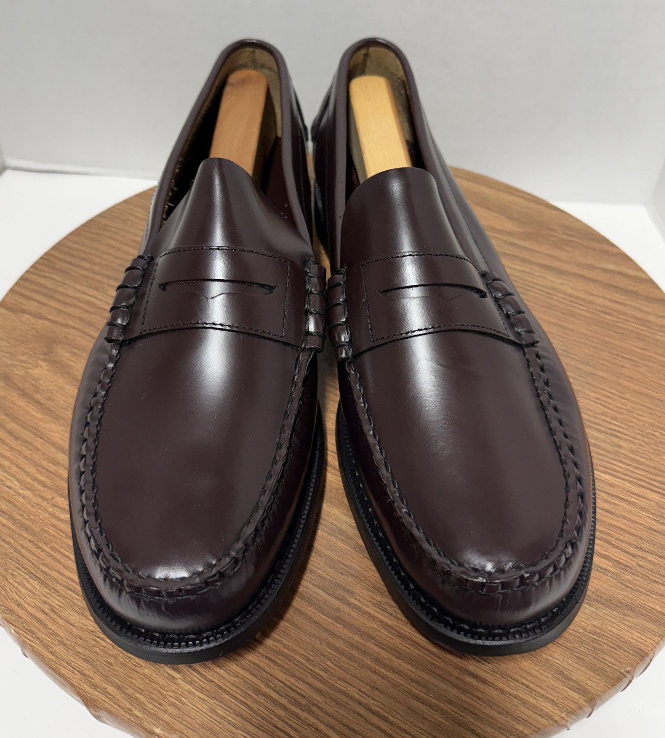 Sebago Sebago Men’s Classic Leather Dan Garnet Penny Loafer Shoes Size US 14 / EU 47 - 1 Thumbnail