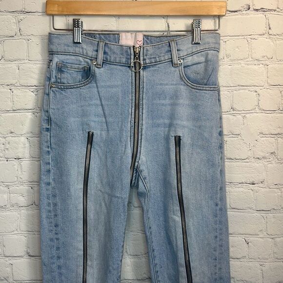 Other REVICE Japanese Brand Streetwear Zipper Style Jeans size 27 Size 27" / US 4 / IT 40 - 2 Thumbnail