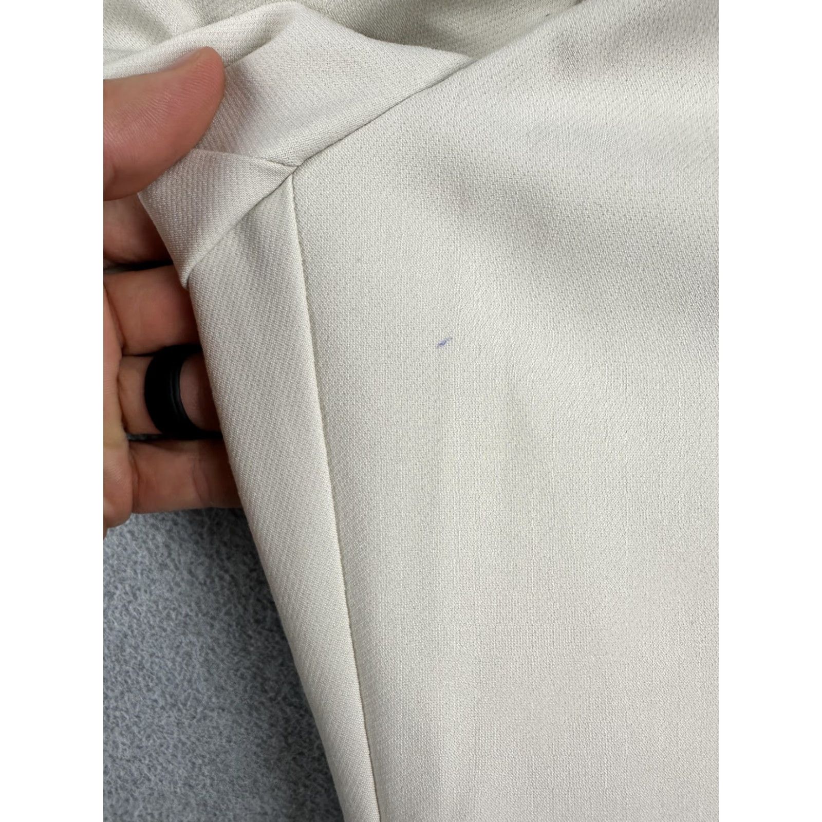 Zara Zara Womens XS Beige High Waist Tapered Dress Pants Twill Work Stretch Pockets Business Small Size 26" / US 2 / IT 38 - 7 Thumbnail