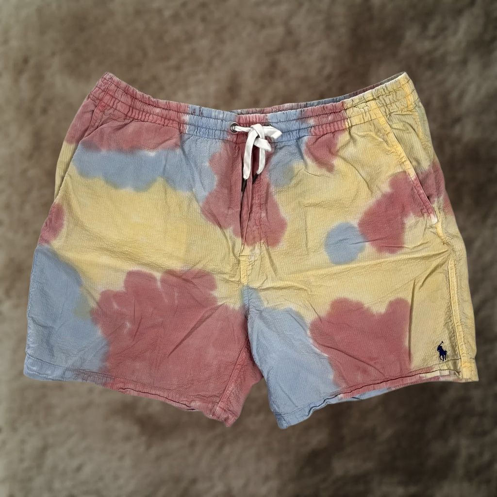 Polo Ralph Lauren Polo Ralph Lauren Swim Trunks Mens Large Multicolor Tie Dye Seersucker Shorts Size US L / EU 52-54 / 3 - 1 Thumbnail