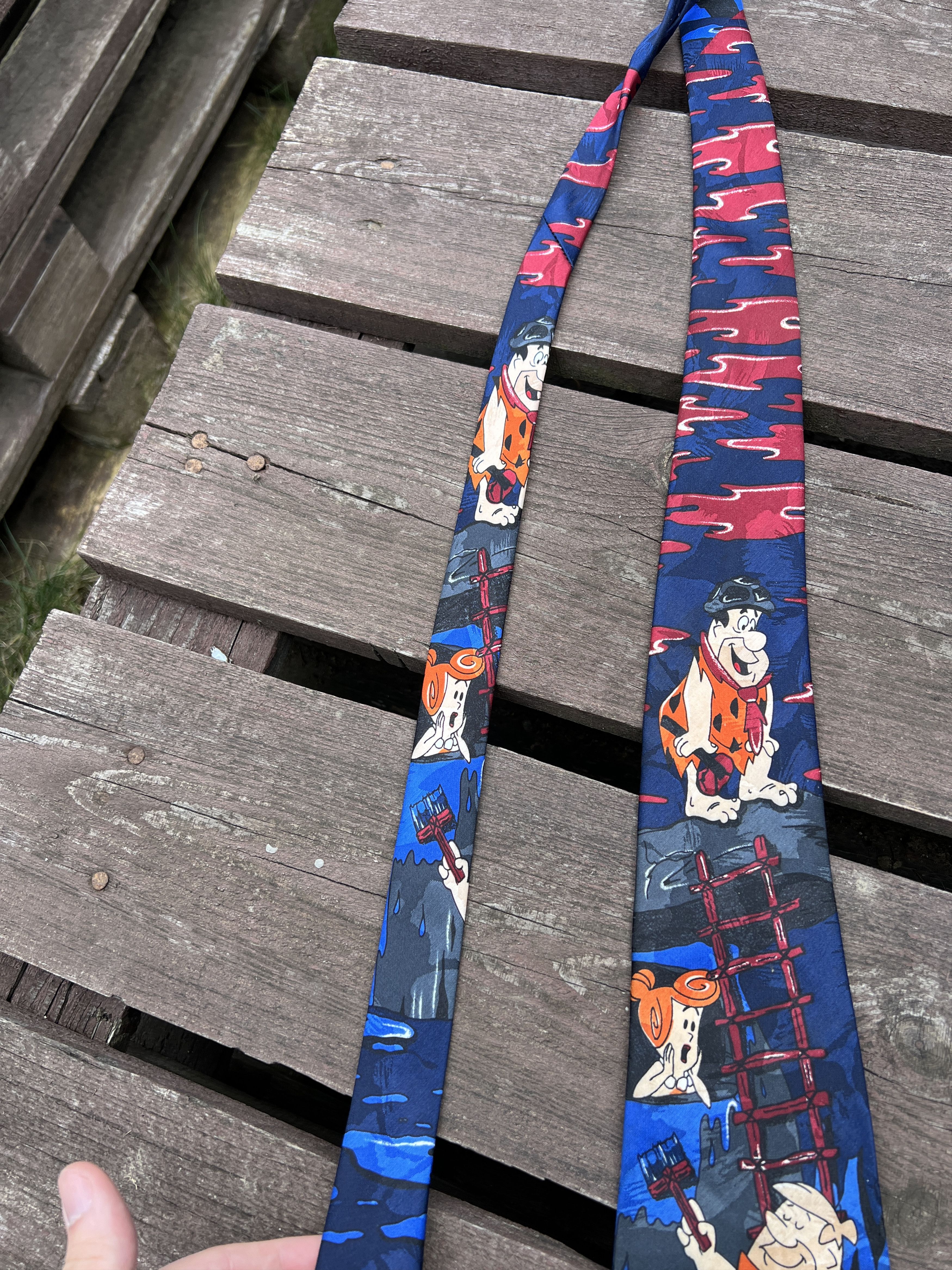Cartoon Network Vintage 90s Flintstones Cartoon Movie tie Size ONE SIZE - 5 Thumbnail