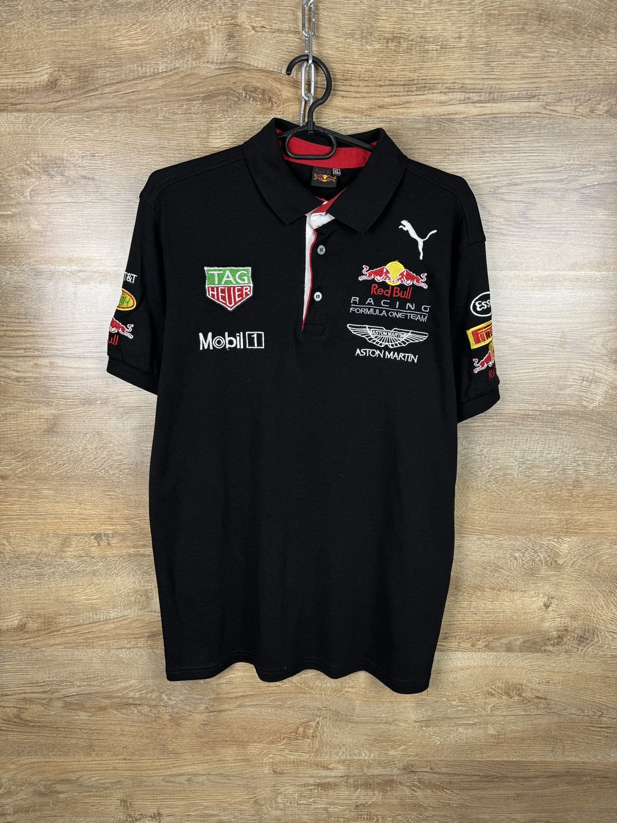 Puma × Red Bull Mens Vintage Puma Red Bull racing T-shirt Aston Martin tee Size US L / EU 52-54 / 3 - 1 Thumbnail