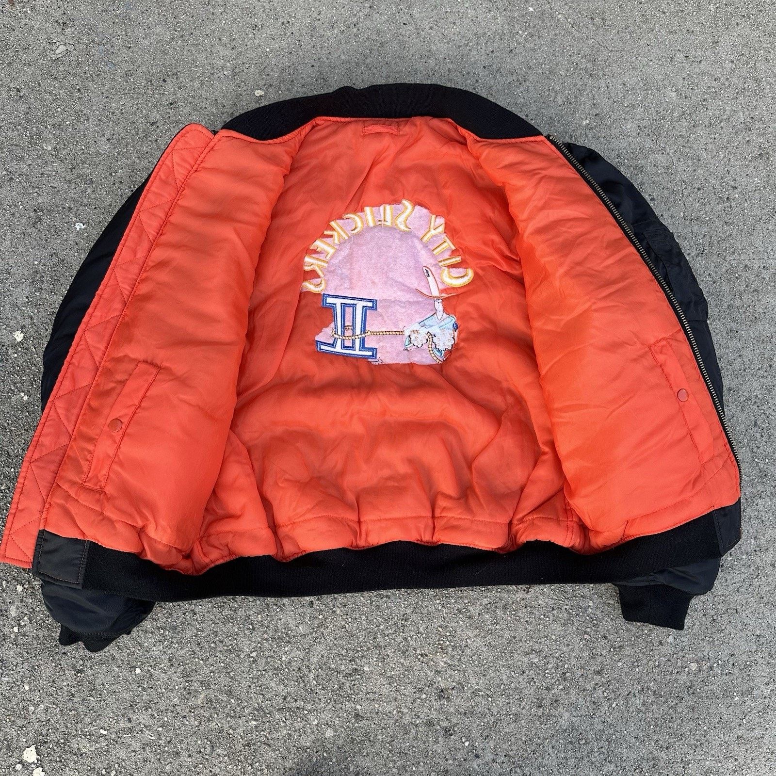 Vintage Vintage 1994 City Slickers 2 Cast & Crew MA-1 Bomber Jacket Size US L / EU 52-54 / 3 - 3 Thumbnail