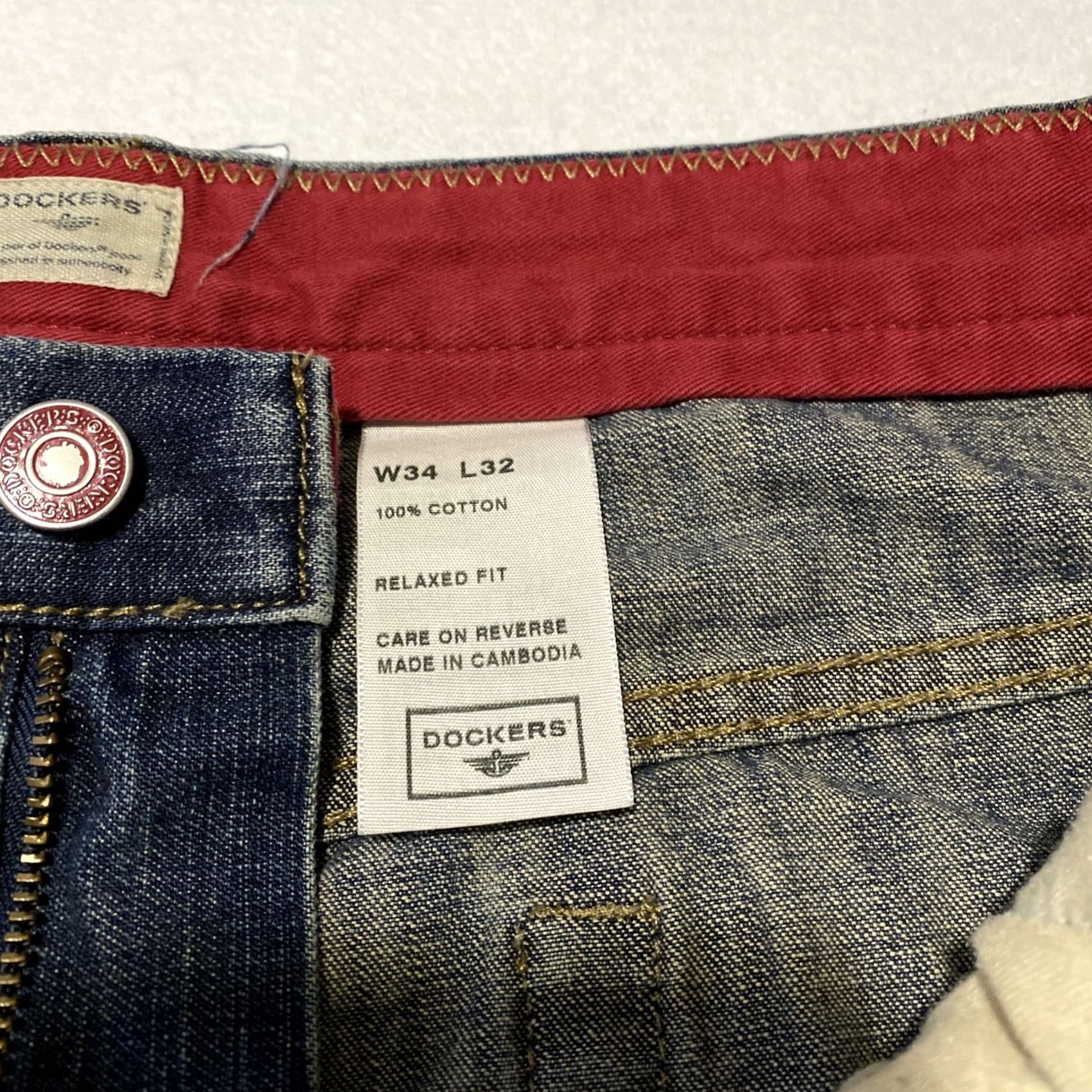 Dockers DOCKERS Jeans Men’s 34X32 Blue Athletic Slim Denim 5-Pocket Zipper fly Regular Stretch Boots? Size US 34 / EU 50 - 5 Thumbnail