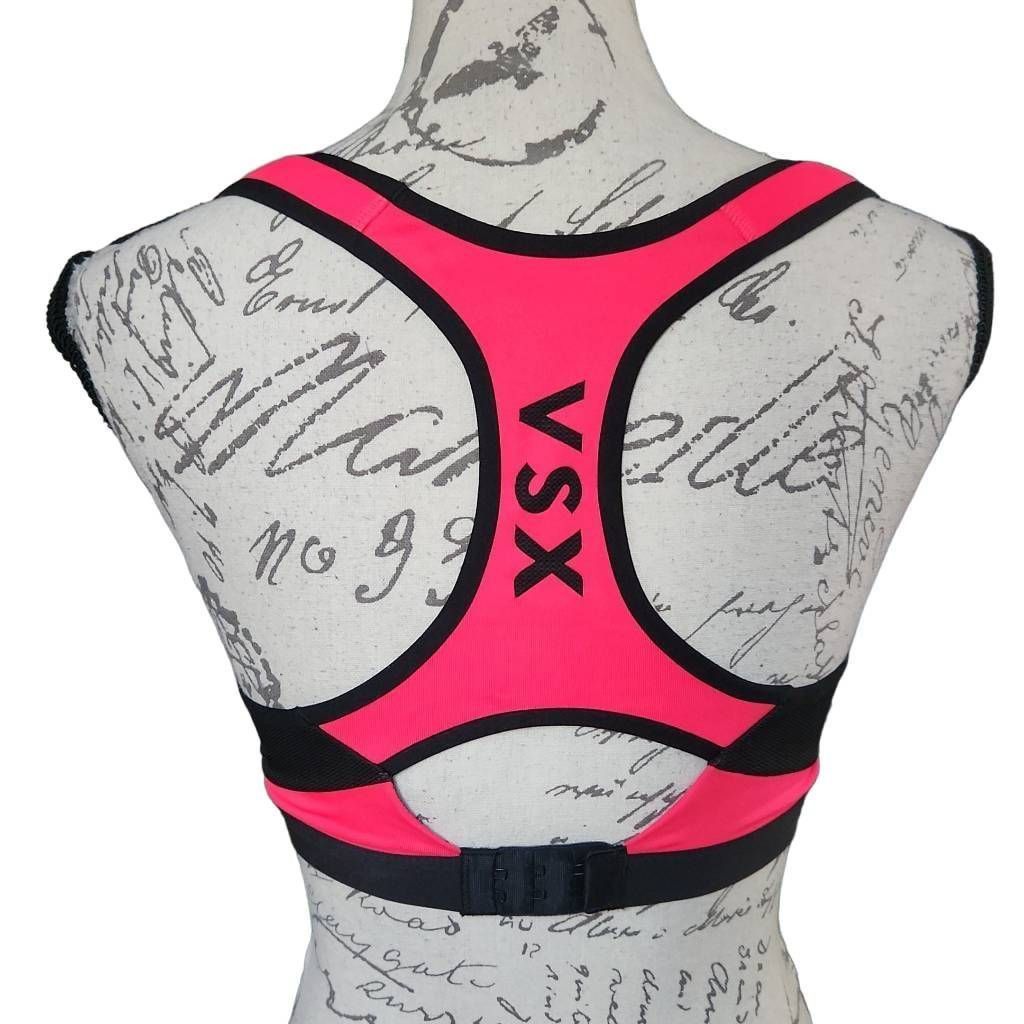 Victoria's Secret Victoria's Secret Sport Women's Size 34D Hot Pink Black Spor Size ONE SIZE - 6 Thumbnail