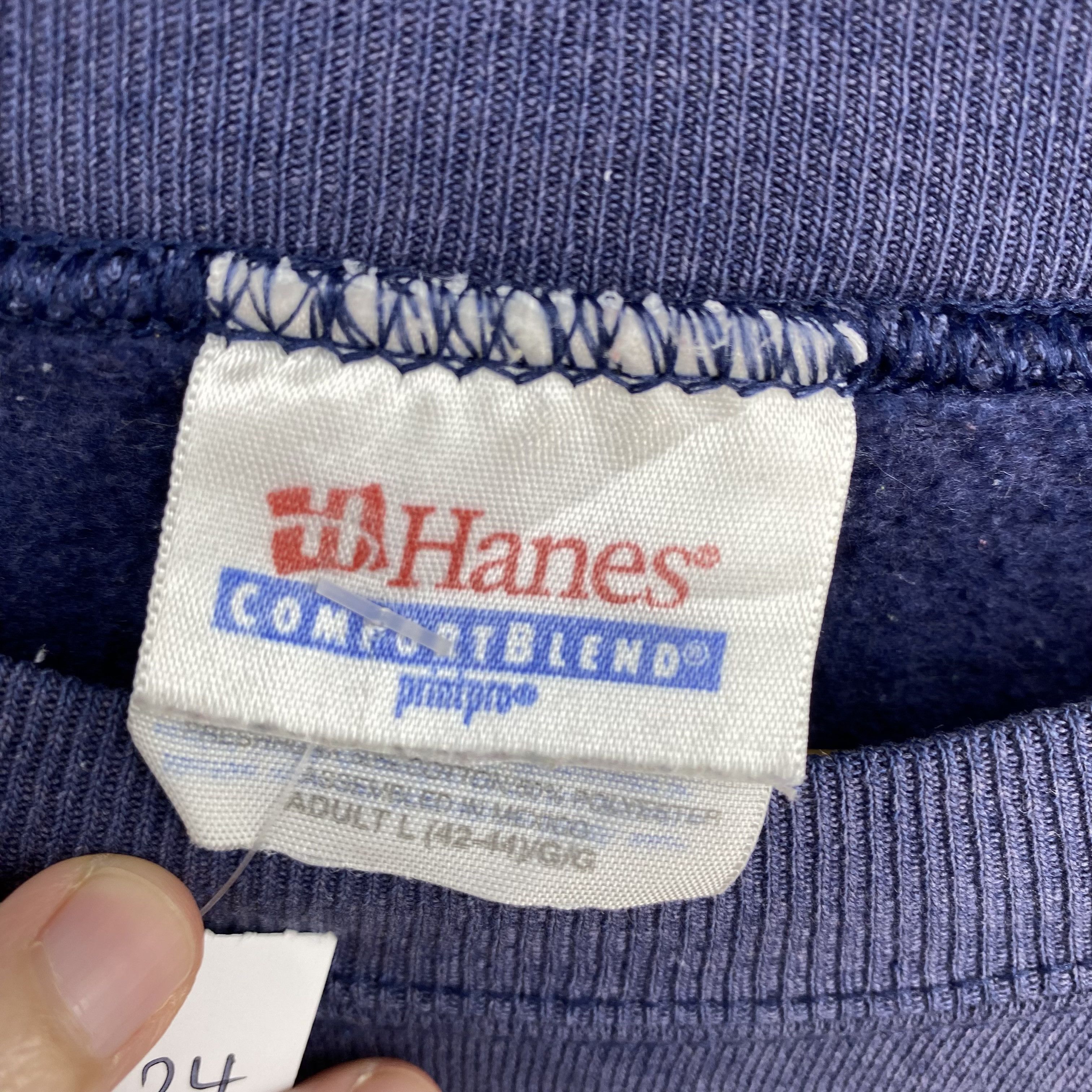 Vintage Vintage 90s Hanes Proud American Flag Pullover Sweatshirt Size US L / EU 52-54 / 3 - 8 Thumbnail