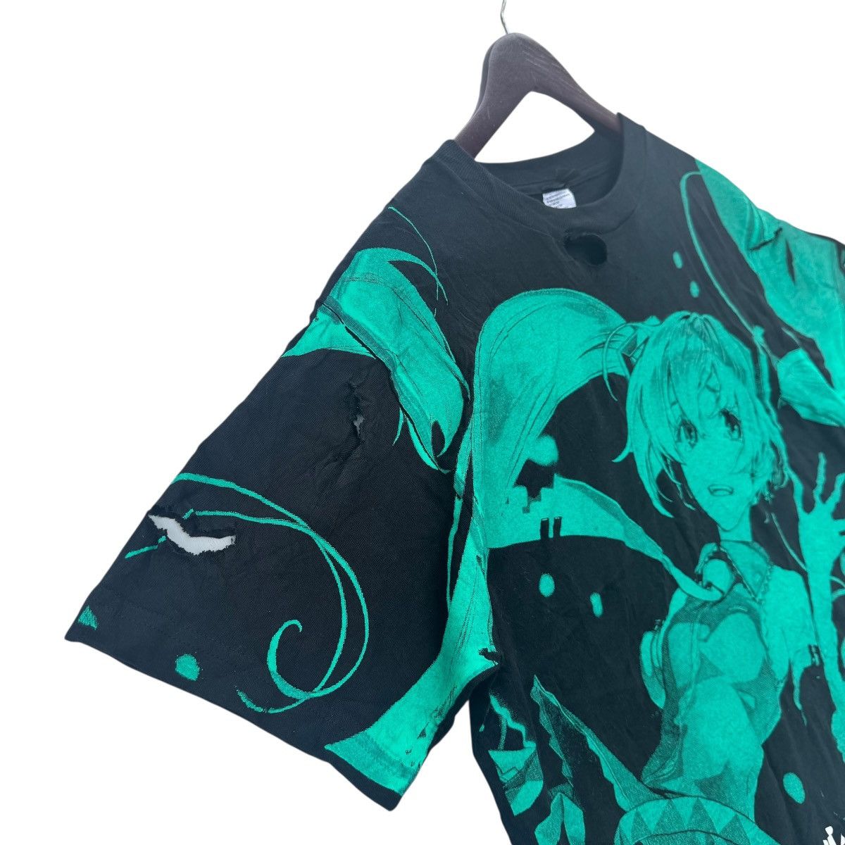 Japanese Brand Hatsune Miku Thrashed Tee Shirt Japanese Music Anime Manga Size US M / EU 48-50 / 2 - 13 Thumbnail