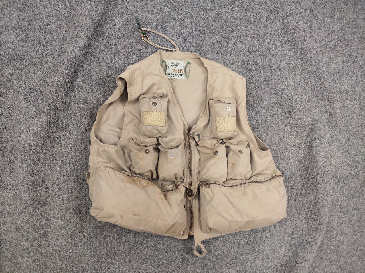 Vintage Rare Vintage 40~50's Masland Tac-L-Pac Fly Hunting Fish Vest Size US M / EU 48-50 / 2 - 1 Thumbnail