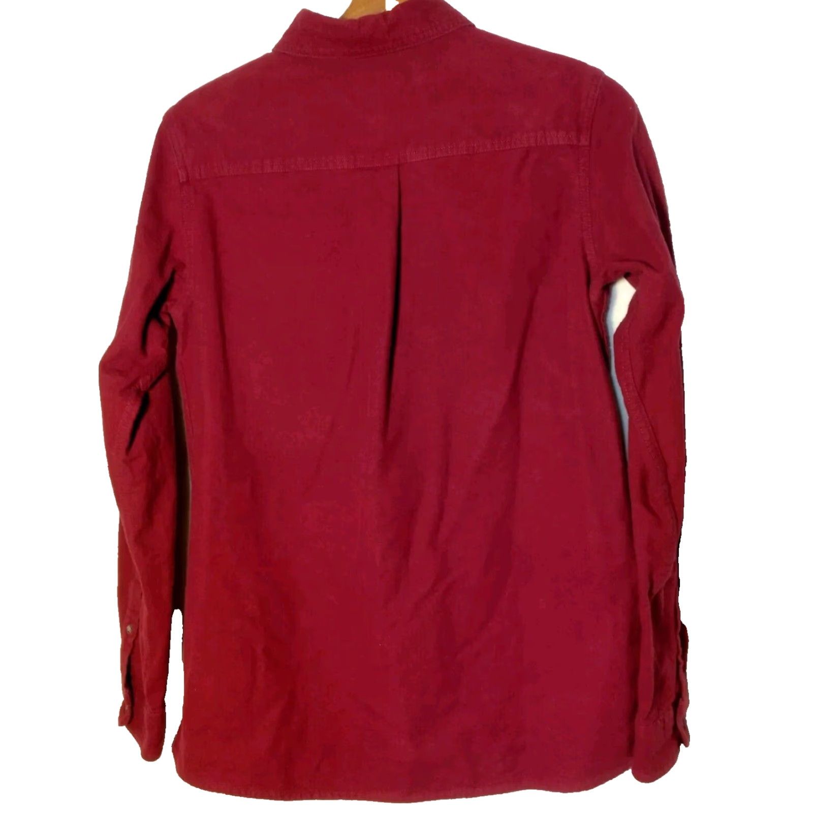 Vintage VINTAGE Cabela's Chamois Shirt Men’s Medium Red Heavyweight Flannel Cotton Collared Button-Up Workwear Size US M / EU 48-50 / 2 - 2 Thumbnail