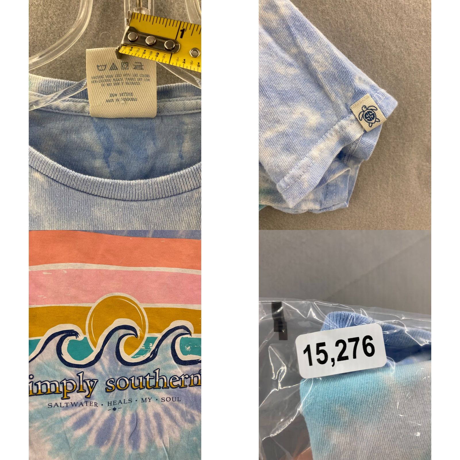 Vintage Simply Southern Shirt Womens Small Tie Dye Wave Graphic Size S / US 4 / IT 40 - 8 Thumbnail