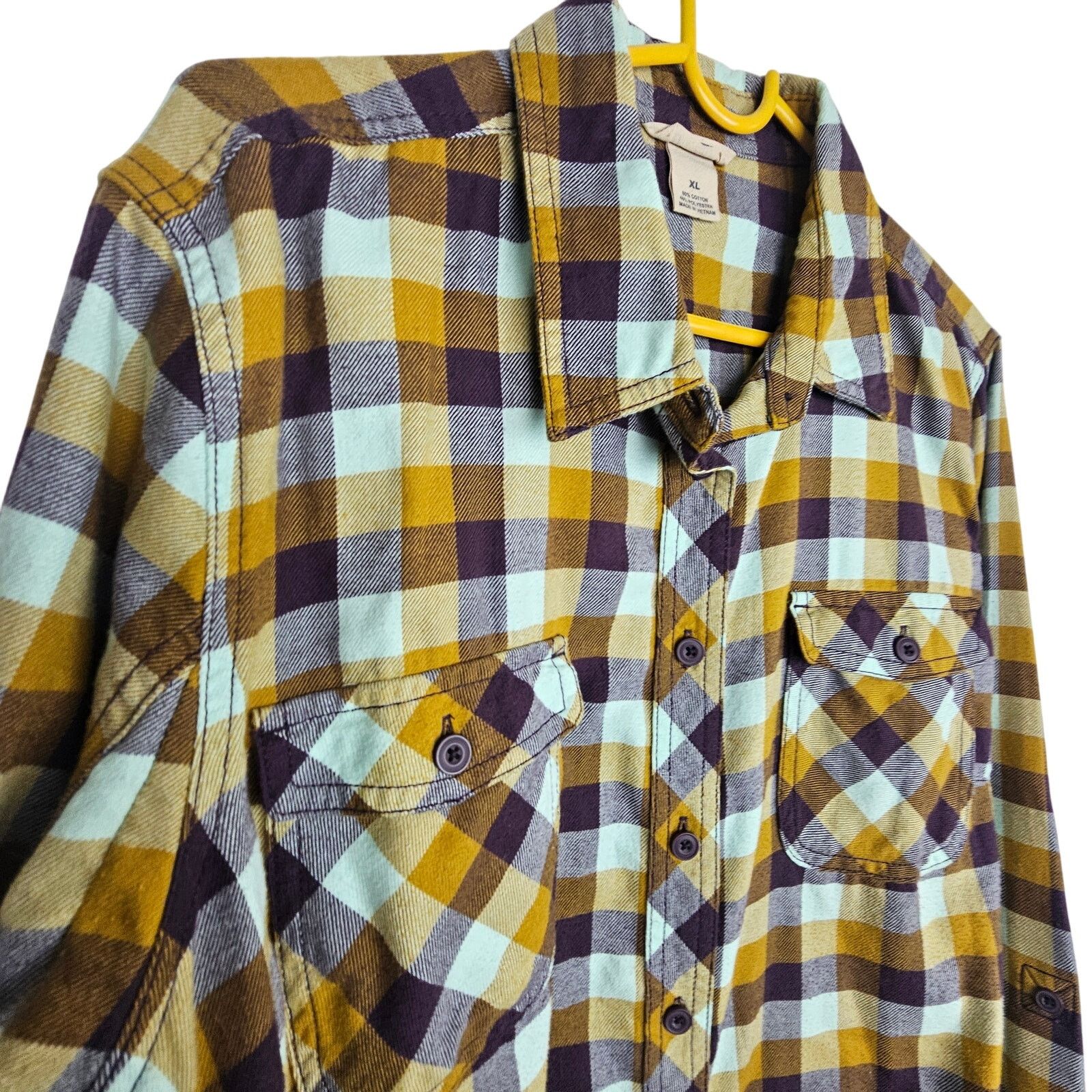 Duluth Trading Company Duluth Trading Co Womens Flannel Shirt Checker Size XL Gorp Size US XL / EU 56 / 4 - 5 Thumbnail