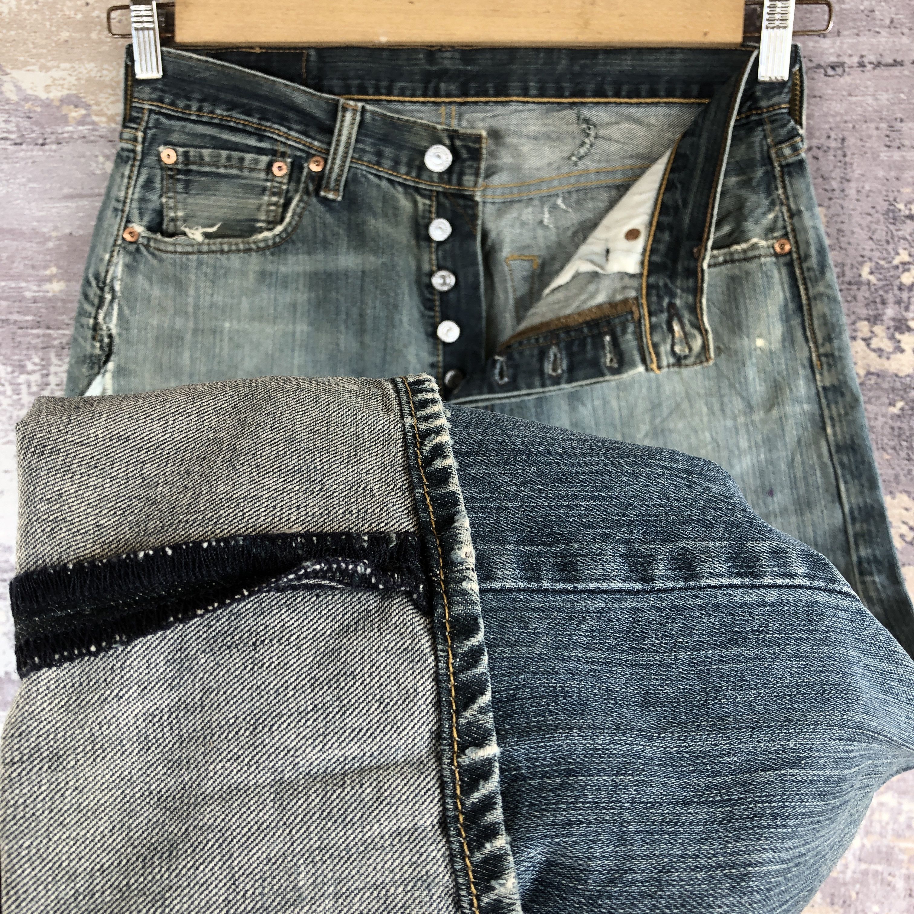 Levi's Vintage Levis Jeans Distressed Levis 501 Denim Faded Pants Size US 32 / EU 48 - 8 Thumbnail
