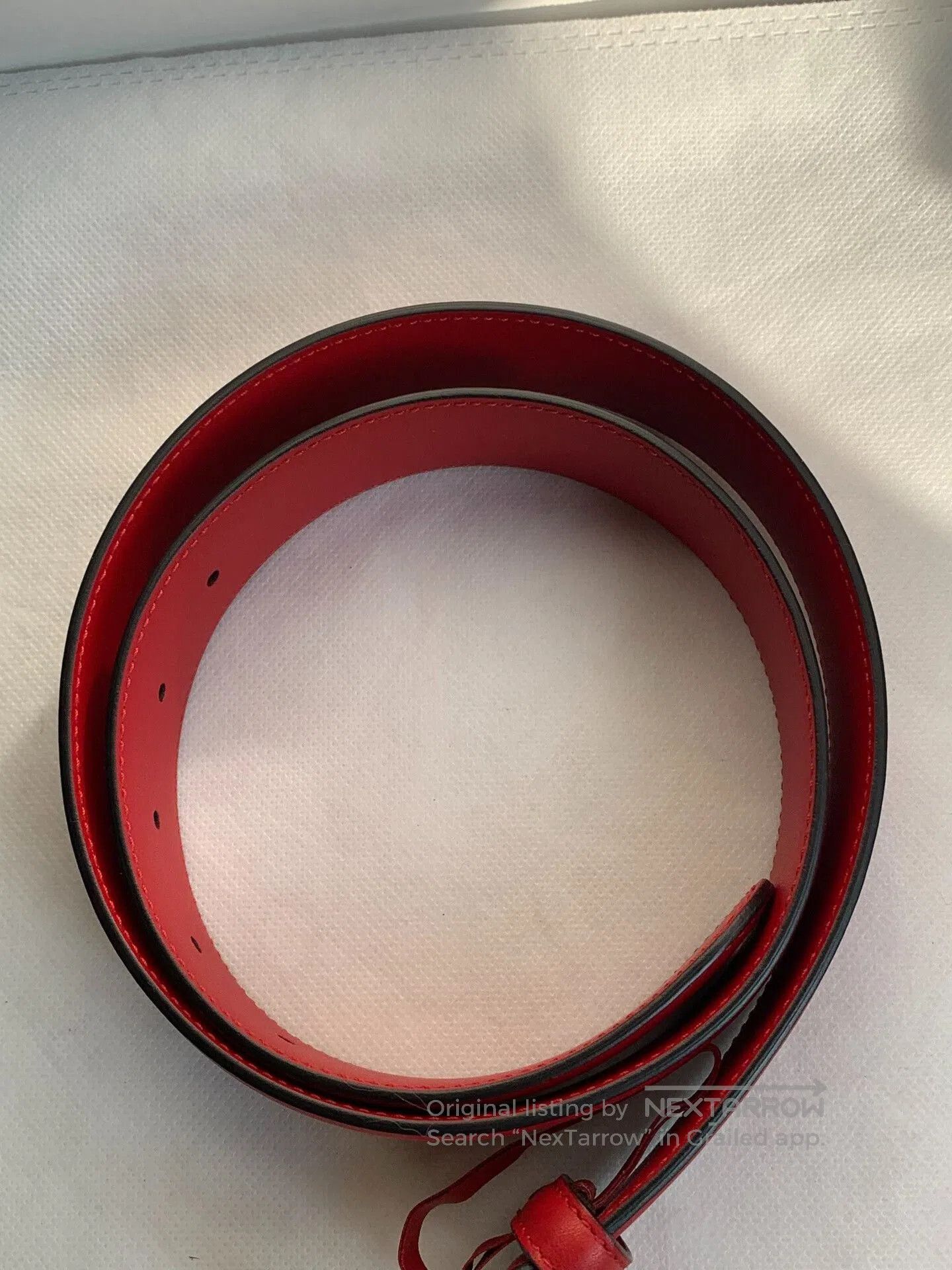 Gucci Gucci Red Belt. Size ONE SIZE - 2 Thumbnail