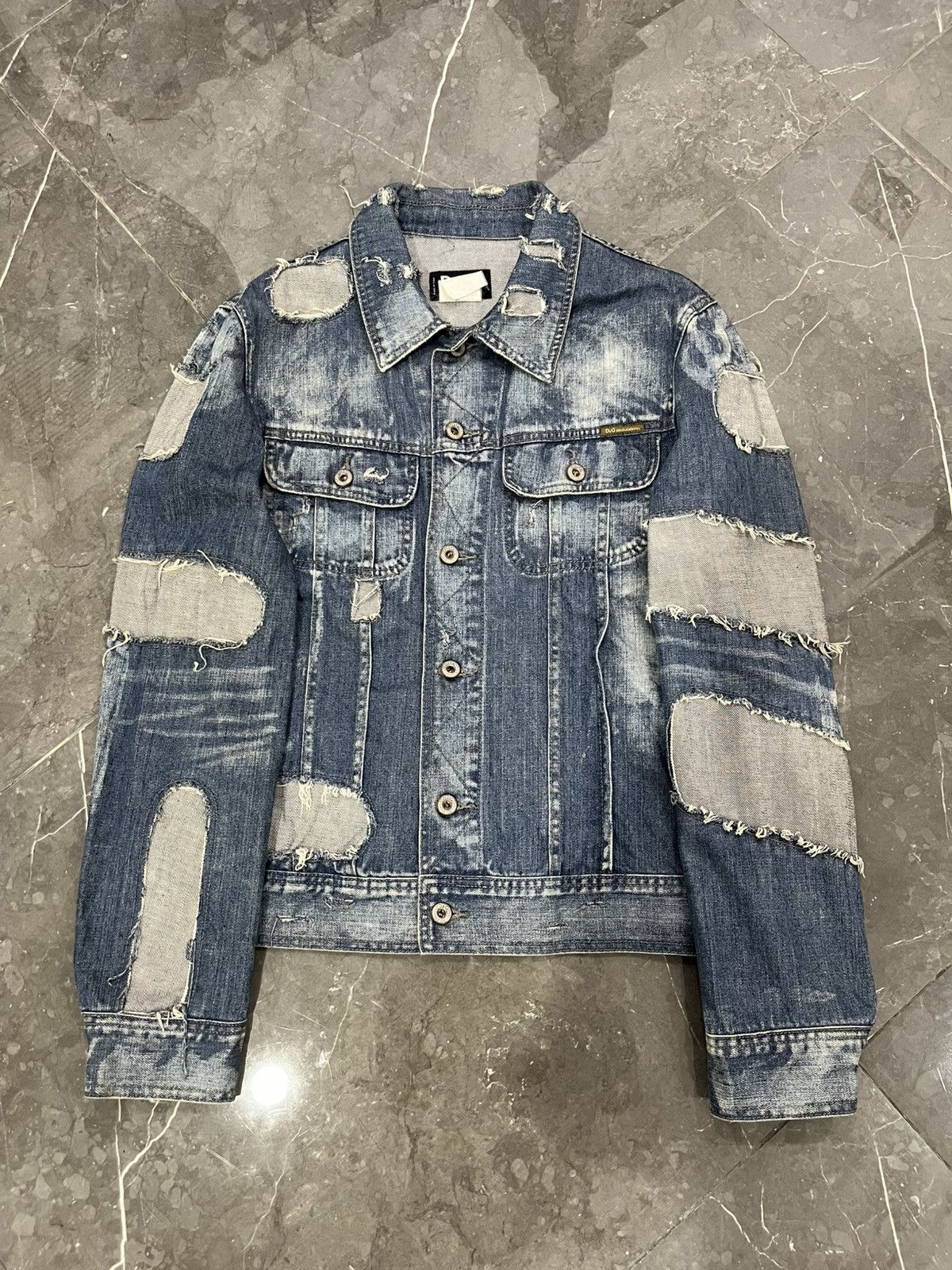 Dolce & Gabbana × Vintage Dolce & Gabbana Astro Biker Cafe denim