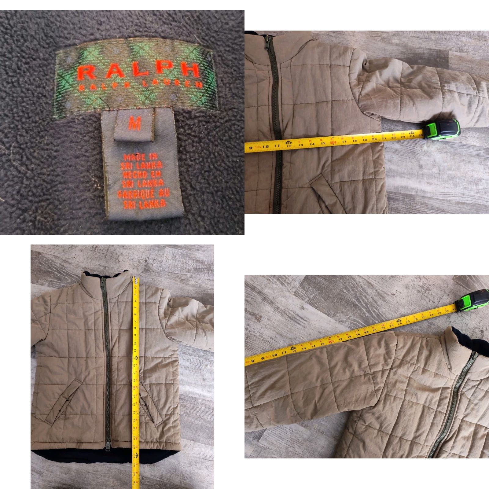 Ralph Lauren Vtg Ralph Lauren Quilted Bomber Jacket Women's Fleece Lined Size M Size M / US 6-8 / IT 42-44 - 8 Thumbnail