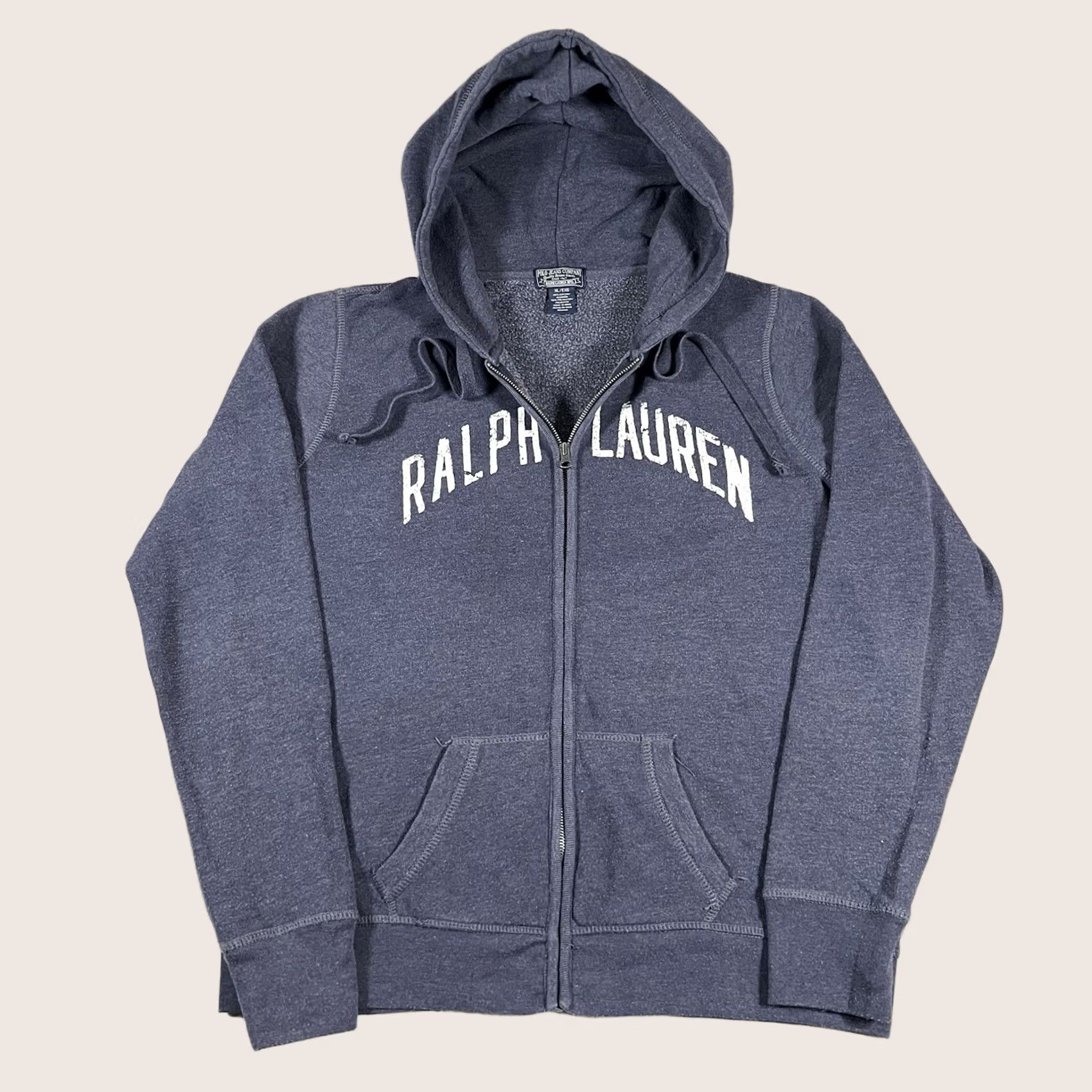 Polo Ralph Lauren VINTAGE Polo Ralph Lauren Hoodie Mens XL Full Zip Sweatshirt Y2K 67 Blue Size US XL / EU 56 / 4 - 1 Thumbnail