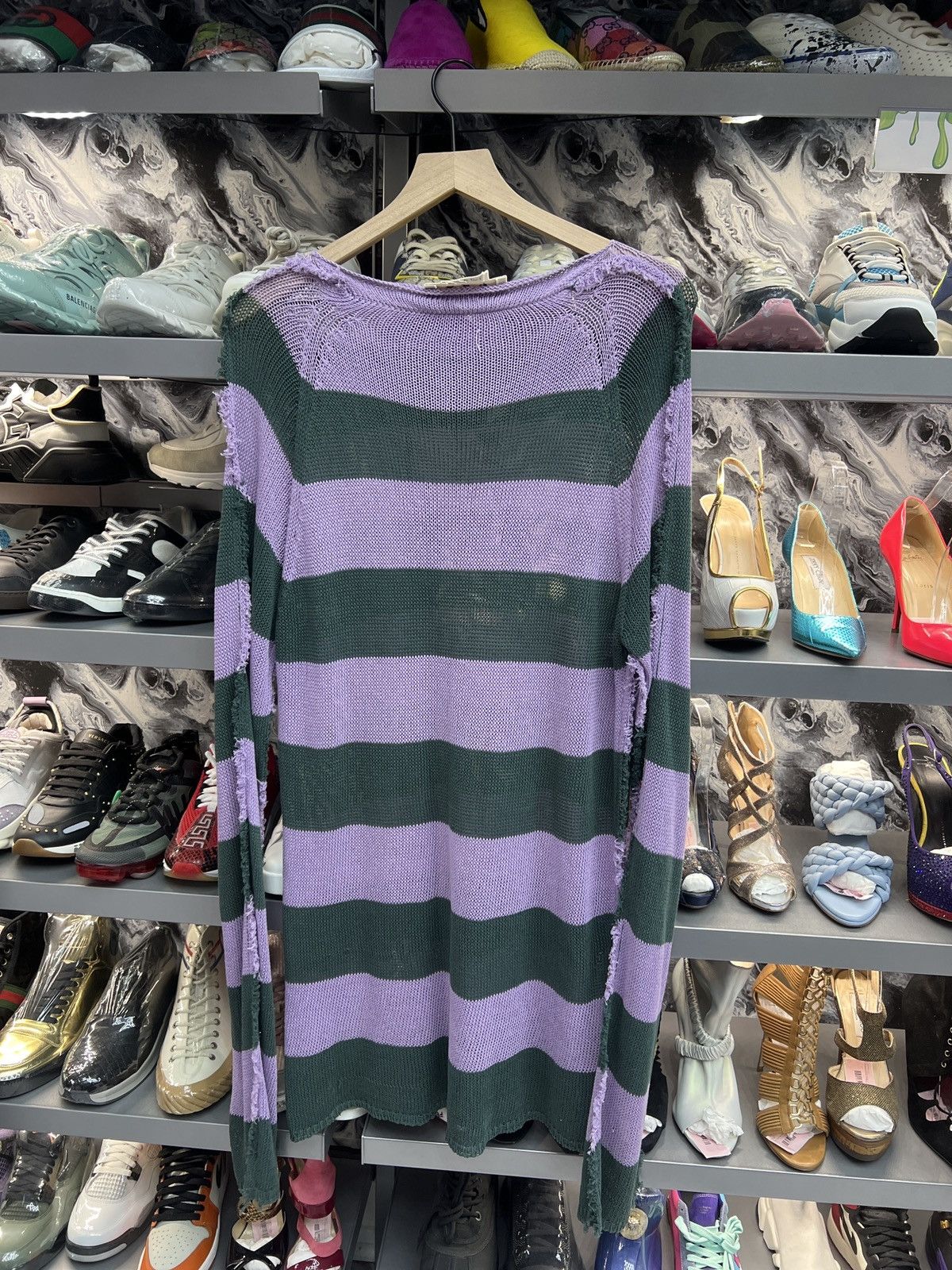 Marni Marni Distressed striped Knit Dress Size XL / US 12-14 / IT 48-50 - 9 Thumbnail