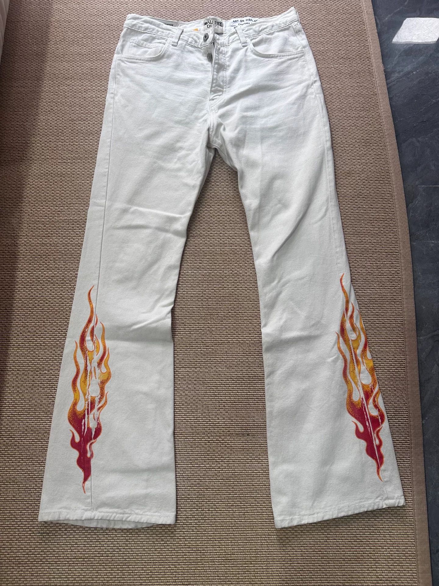 Gallery Dept. Gallery Dept Flame Wide Leg Denim Pants Size US 31 - 1 Thumbnail