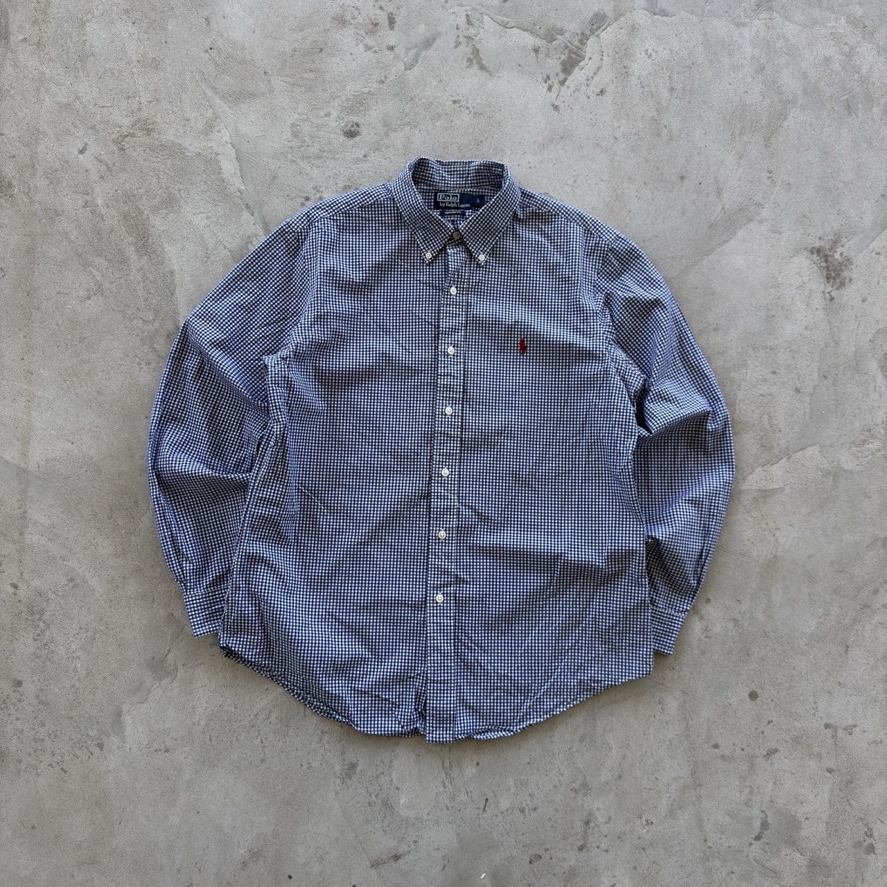 Polo Ralph Lauren Polo Ralph Lauren Gingham Check Custom Fit Shirt Vintage L Size US L / EU 52-54 / 3 - 1 Thumbnail