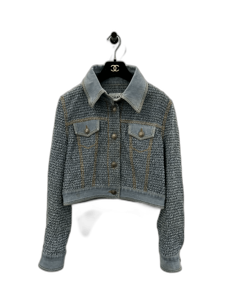 Chanel Liu Wen/Yi Yangqianxi same style blue thick wool women's