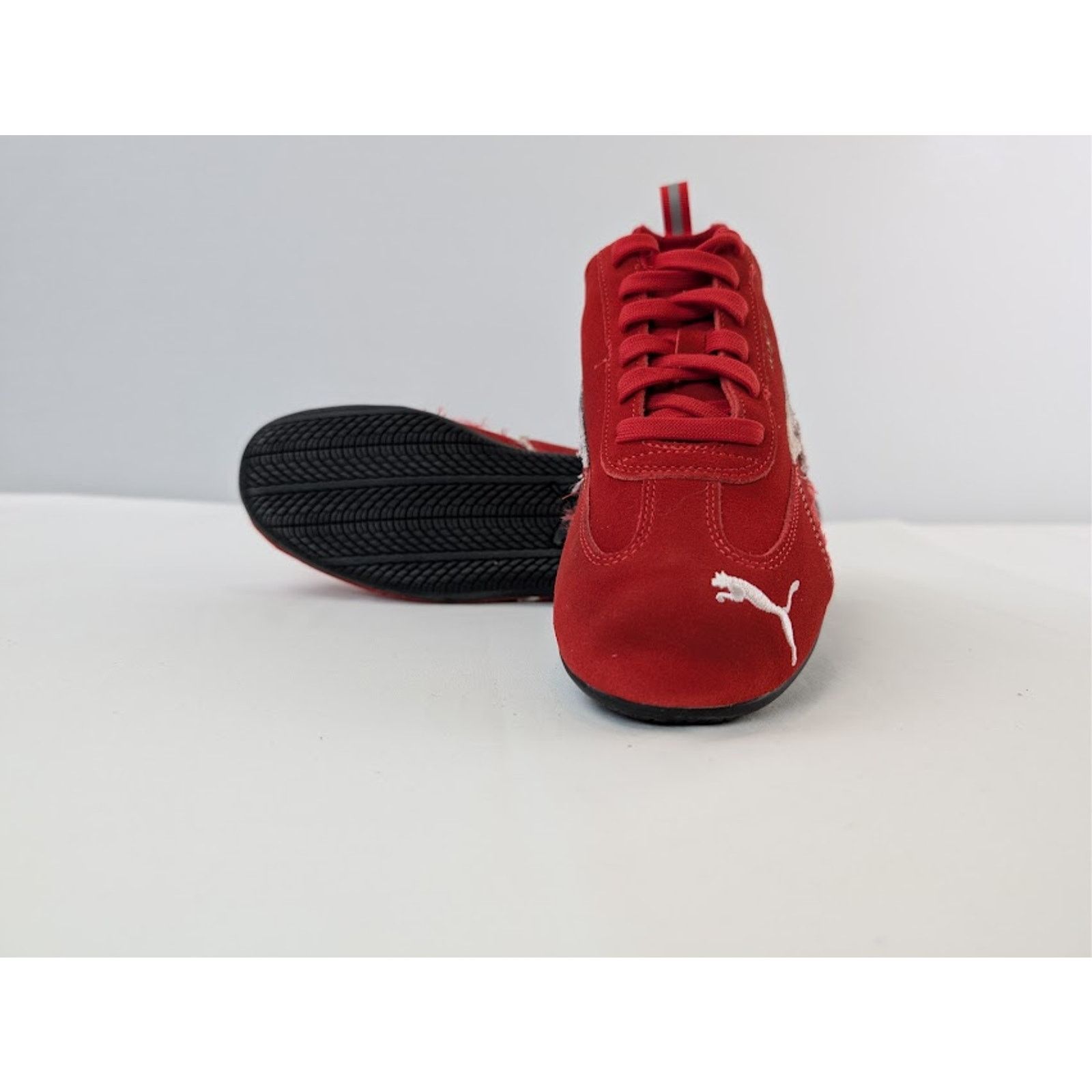 Balenciaga × Puma o1rshd1 Q:2 / Speedcat Destroyed Low Top Sneaker in Red Size US 12 / EU 45 - 13 Thumbnail