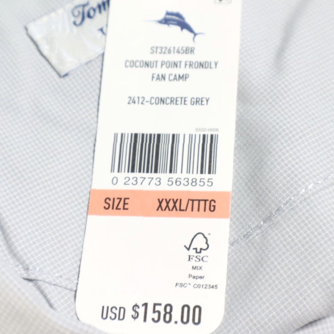 Tommy Bahama Tommy Bahama Shirt Gray Men 3XL Coconut Point Frondly Fan Football Button Up Shirt Adult Mens Size US XXL / EU 58 / 5 - 6 Thumbnail