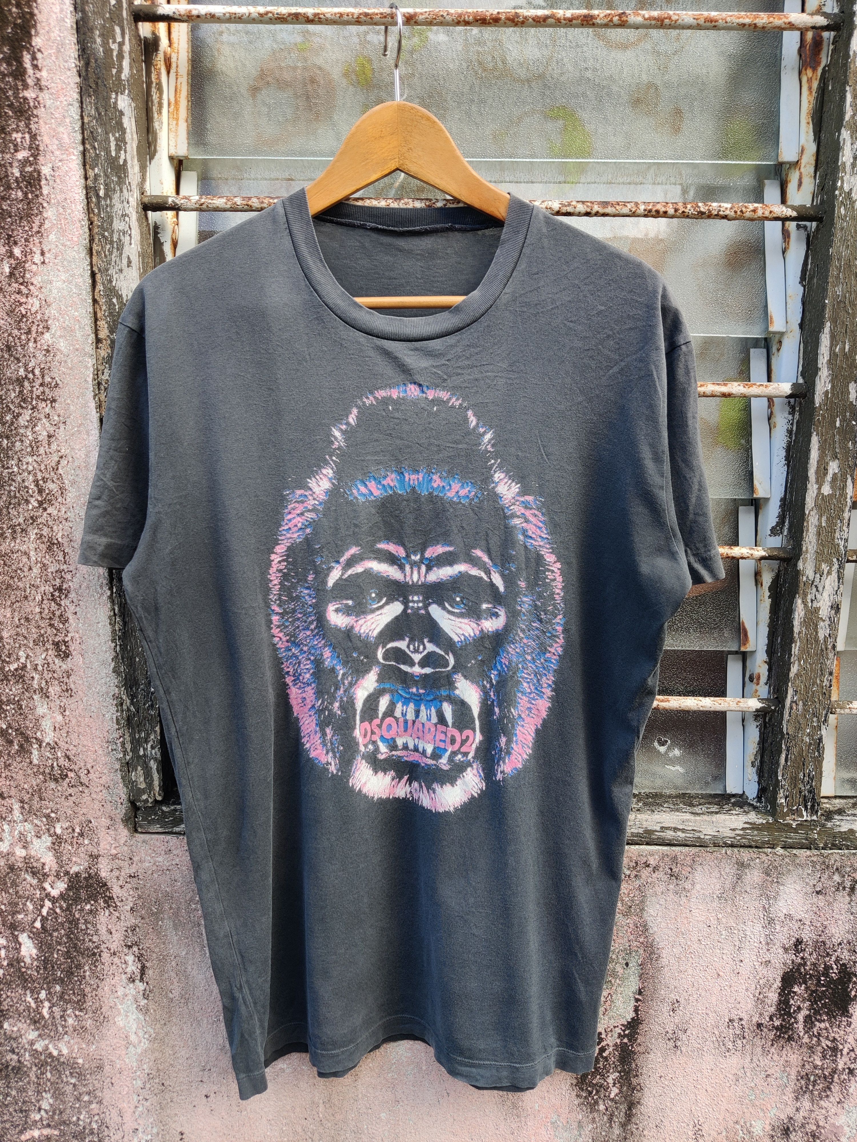 Dsquared2 Vintage DSQuared2 Gorilla Designer Shirt Size US M / EU 48-50 / 2 - 2 Thumbnail