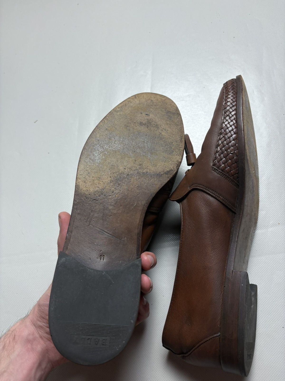 Bally Vintage Bally Leather Loafers Size US 11 / EU 44 - 6 Thumbnail
