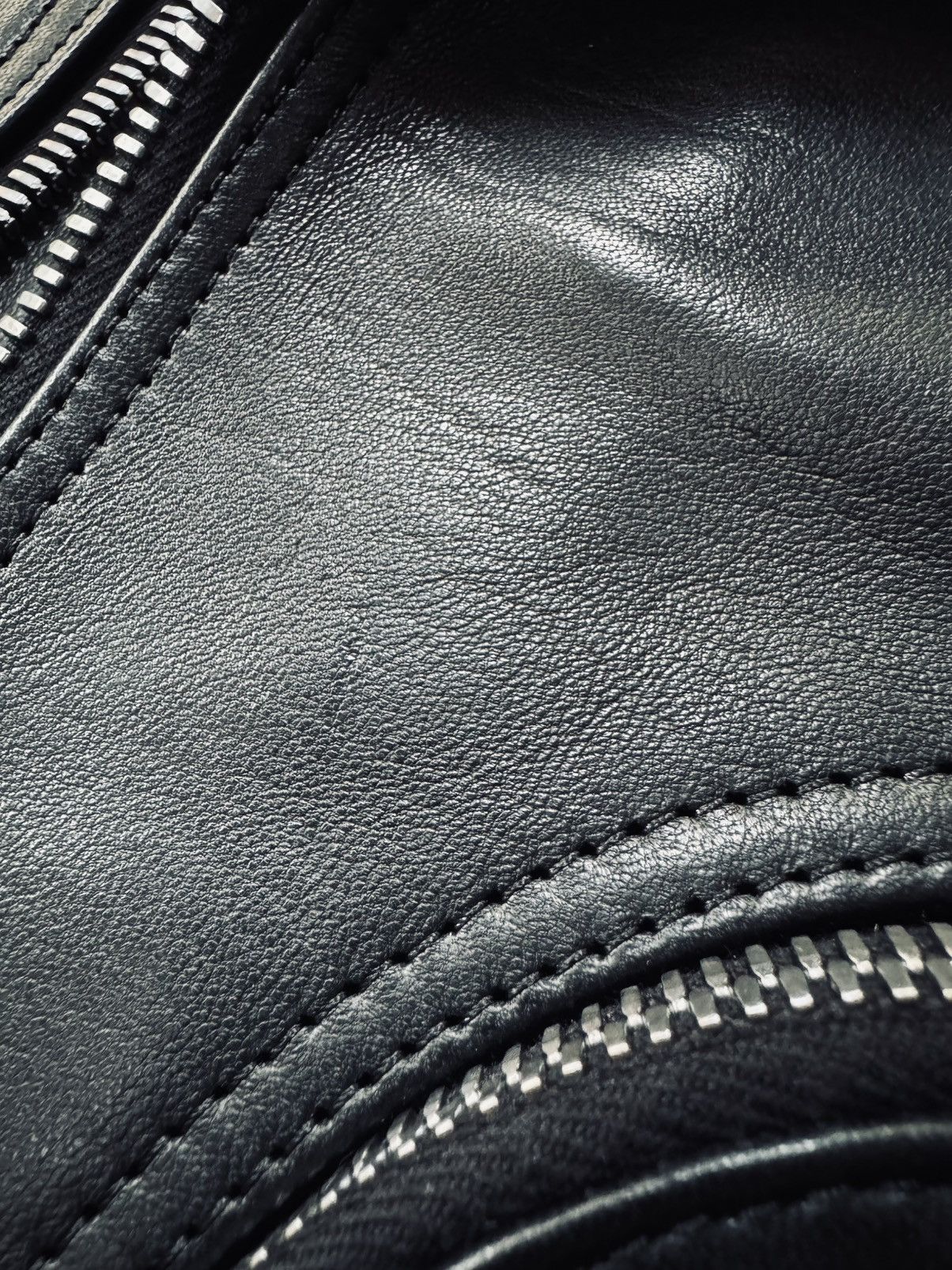 Rick Owens Final Drop | SL BAUHAUS STOOGES 50 Horse Leather Vest Black Size US M / EU 48-50 / 2 - 13 Thumbnail