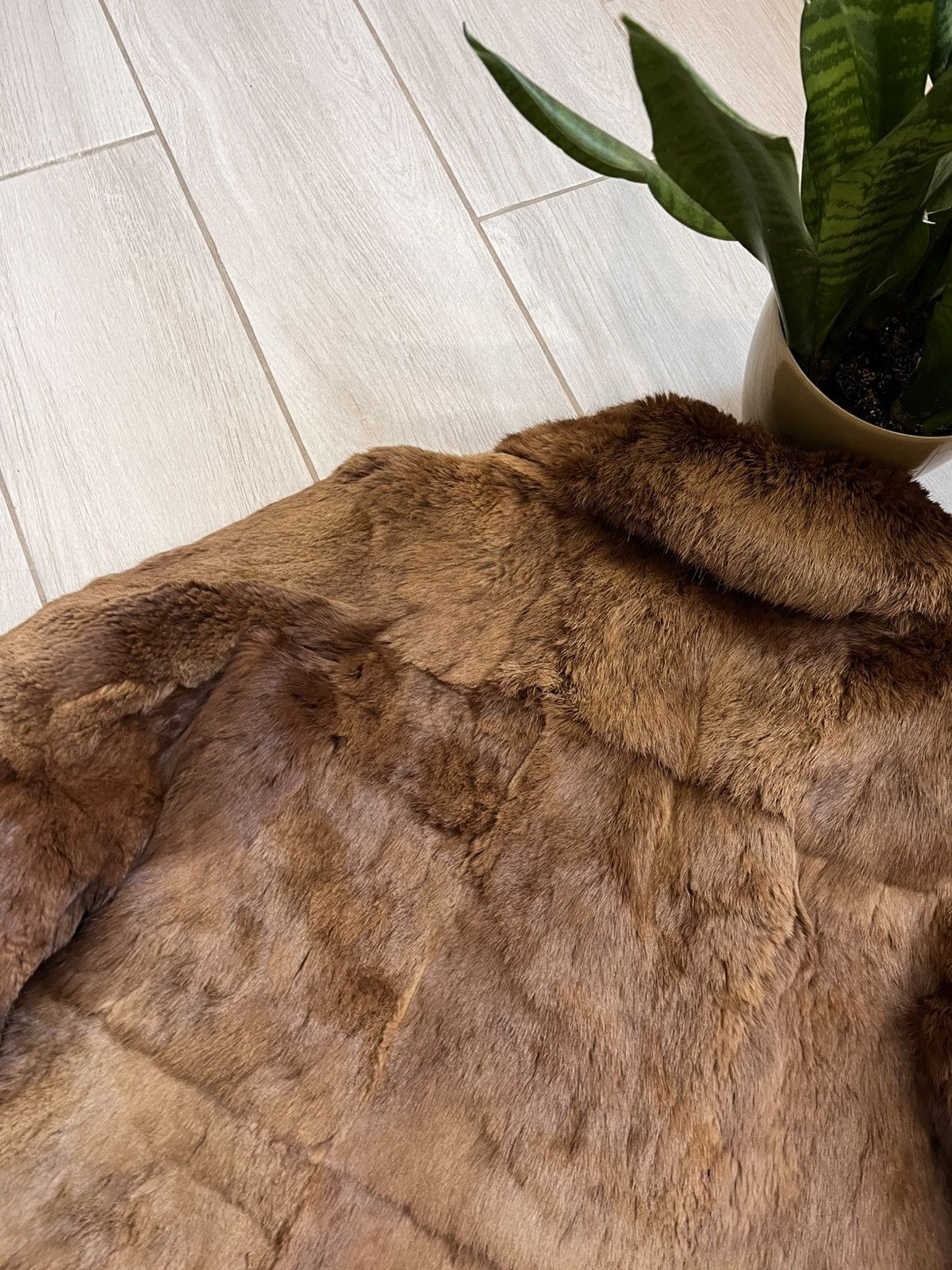 Vintage Hype Vintage Real Fur Jacket Brown Coats Avantgarde retro Size L / US 10 / IT 46 - 13 Thumbnail
