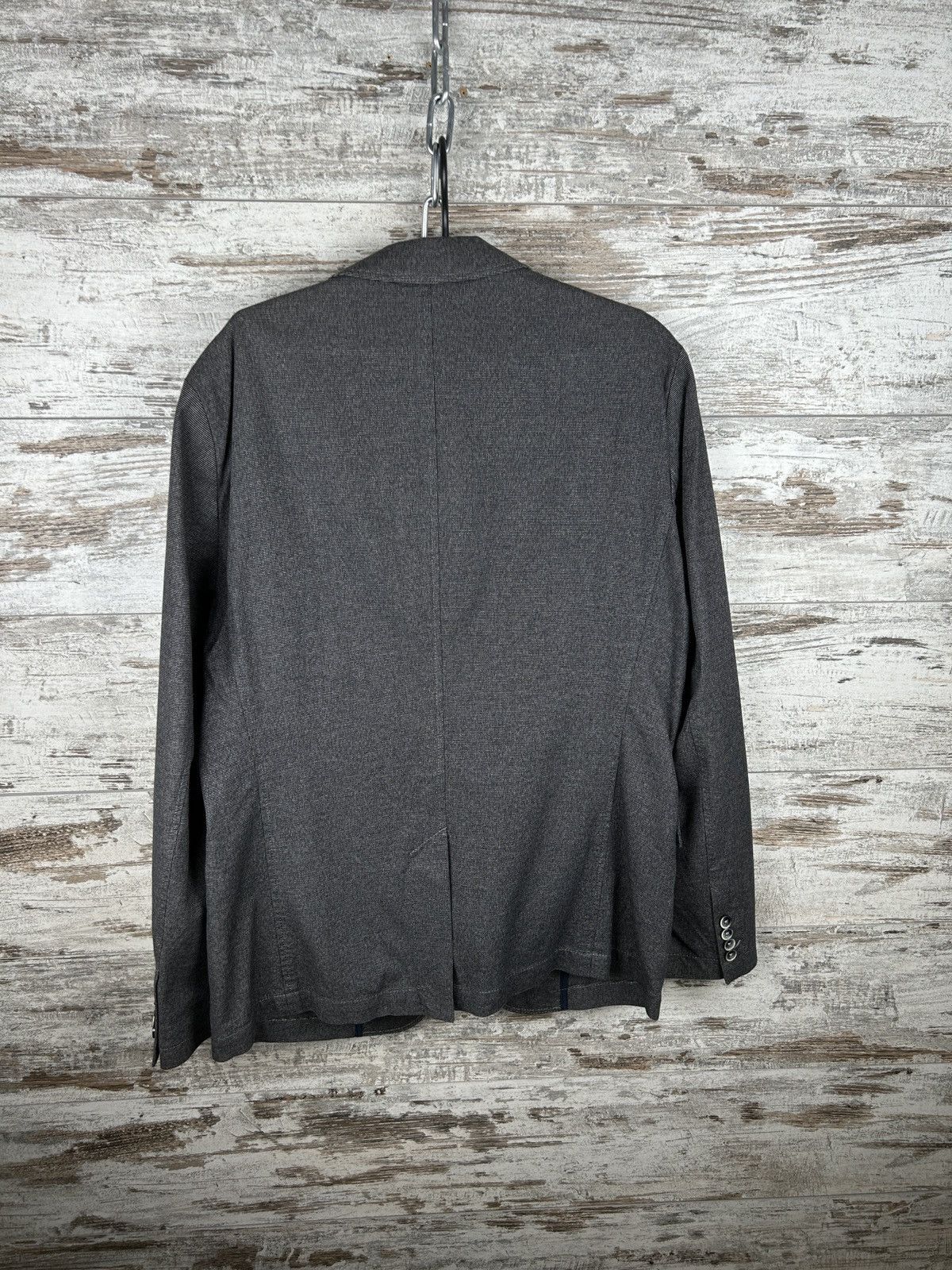 Hugo Boss × Vintage Mens Hugo Boss Blazer grey luxury jacket slim fit 42R / 52 Size 42R - 6 Thumbnail